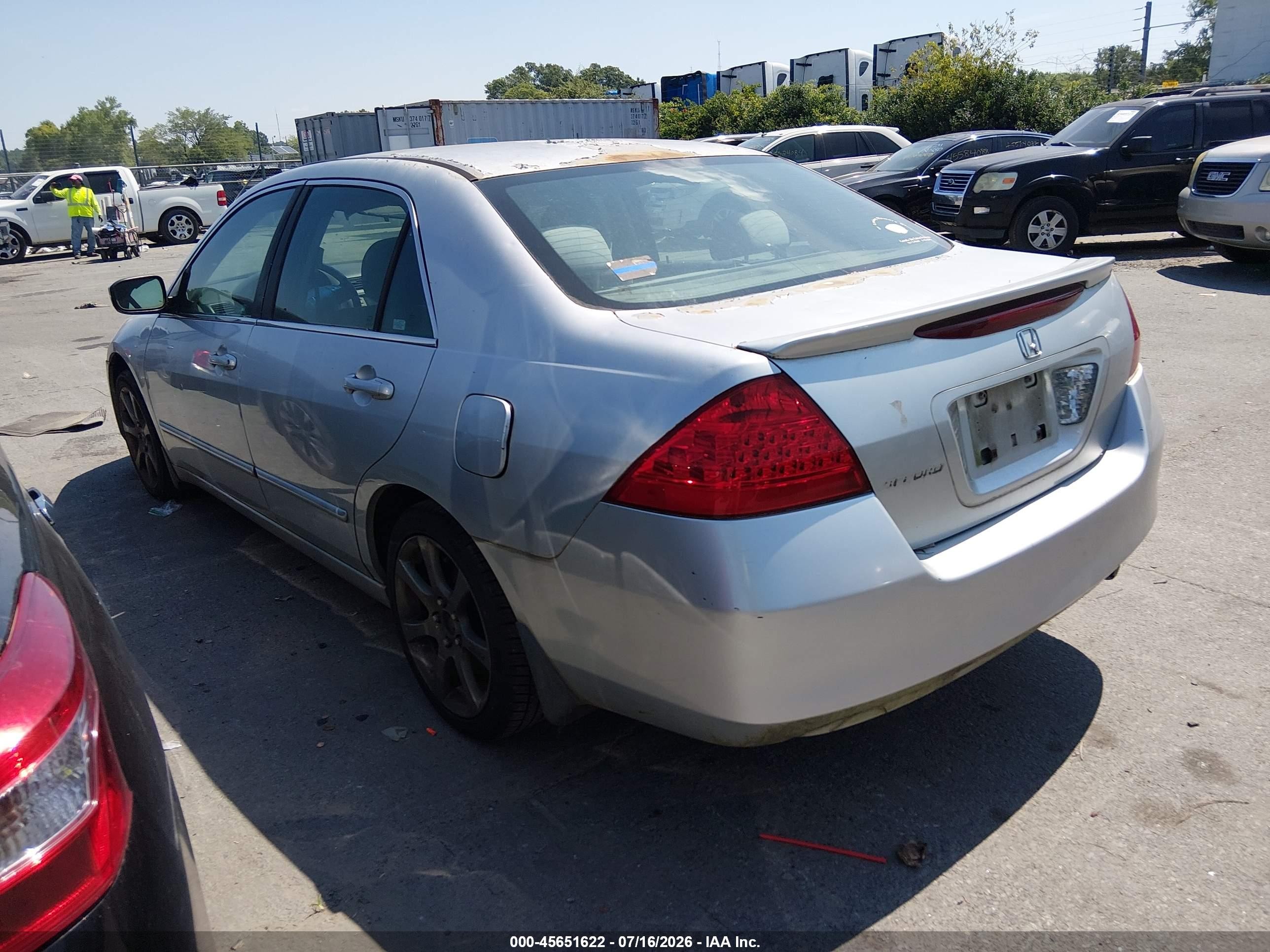 2006 Honda Accord 2.4 Se Silver vin: 1HGCM56336A144503