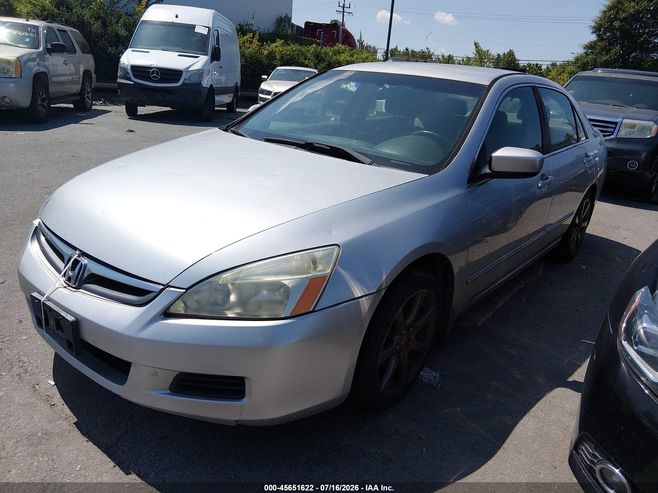 2006 Honda Accord 2.4 Se Silver vin: 1HGCM56336A144503