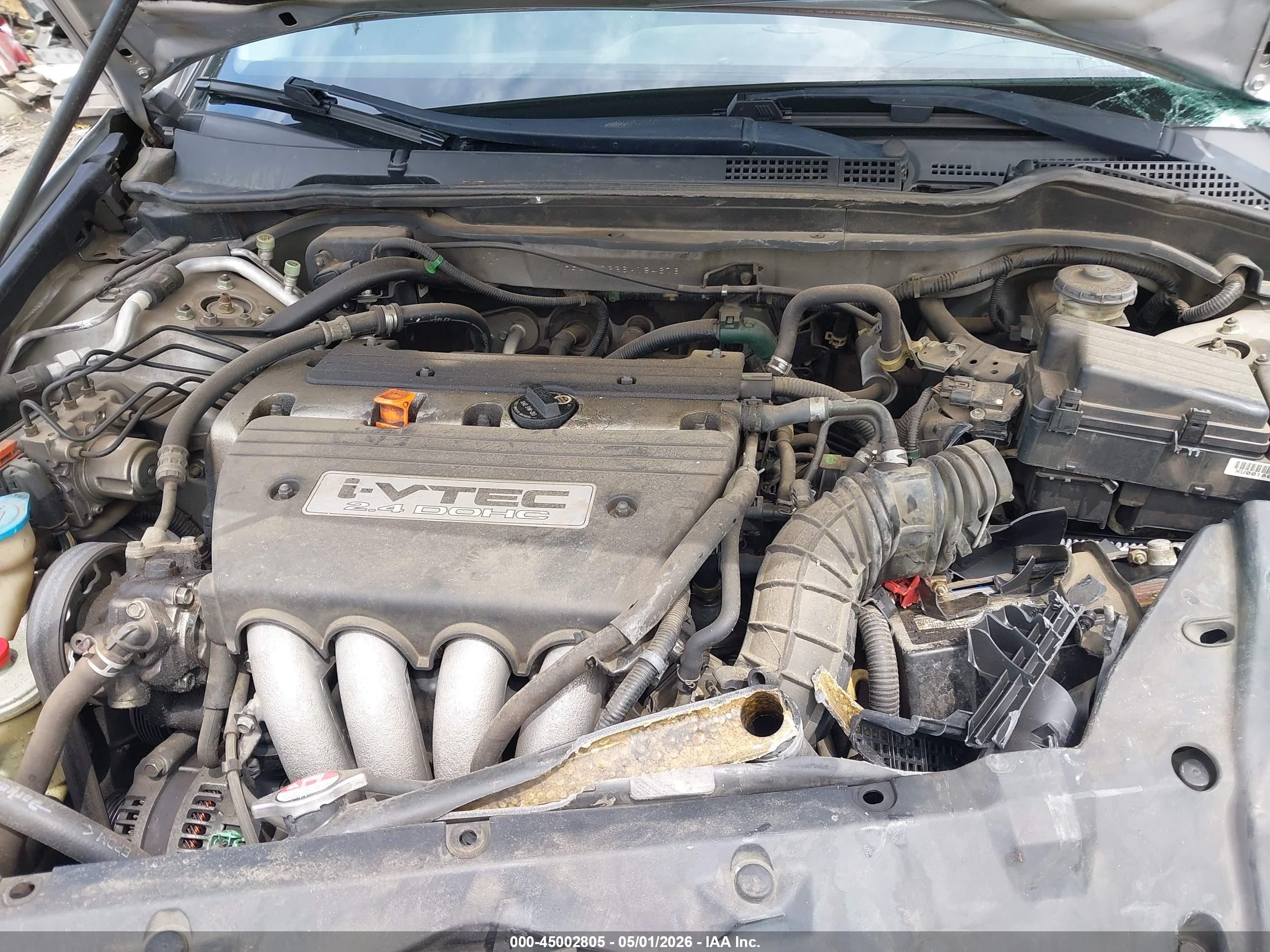 2006 Honda Accord 2.4 Se Silver vin: 1HGCM56336A184676