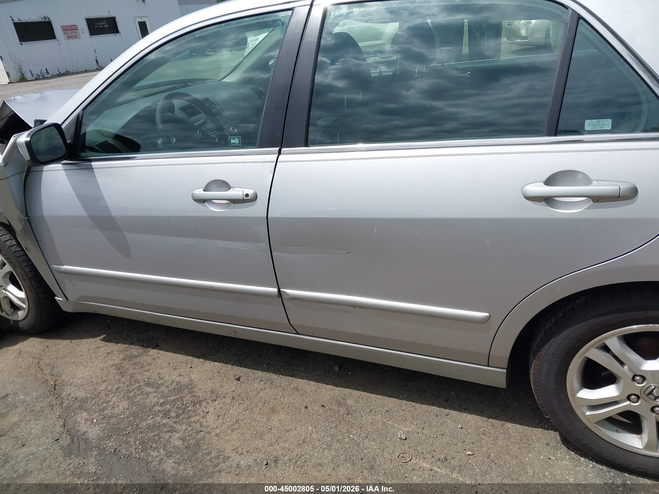 2006 Honda Accord 2.4 Se Silver vin: 1HGCM56336A184676