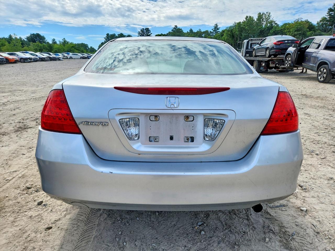 2007 Honda Accord Se Silver vin: 1HGCM56337A042300