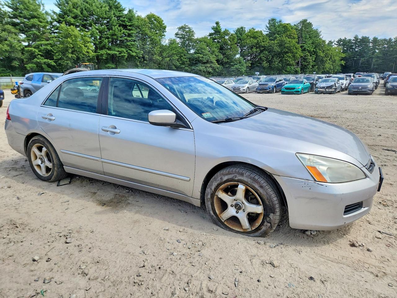 2007 Honda Accord Se Silver vin: 1HGCM56337A042300