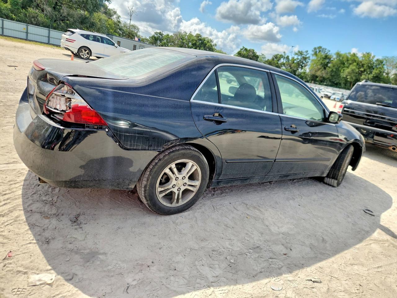 2007 Honda Accord Se Black vin: 1HGCM56337A112278