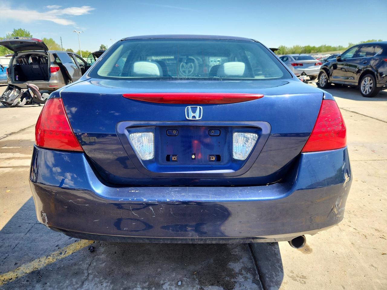 2007 Honda Accord Se Blue vin: 1HGCM56337A135401