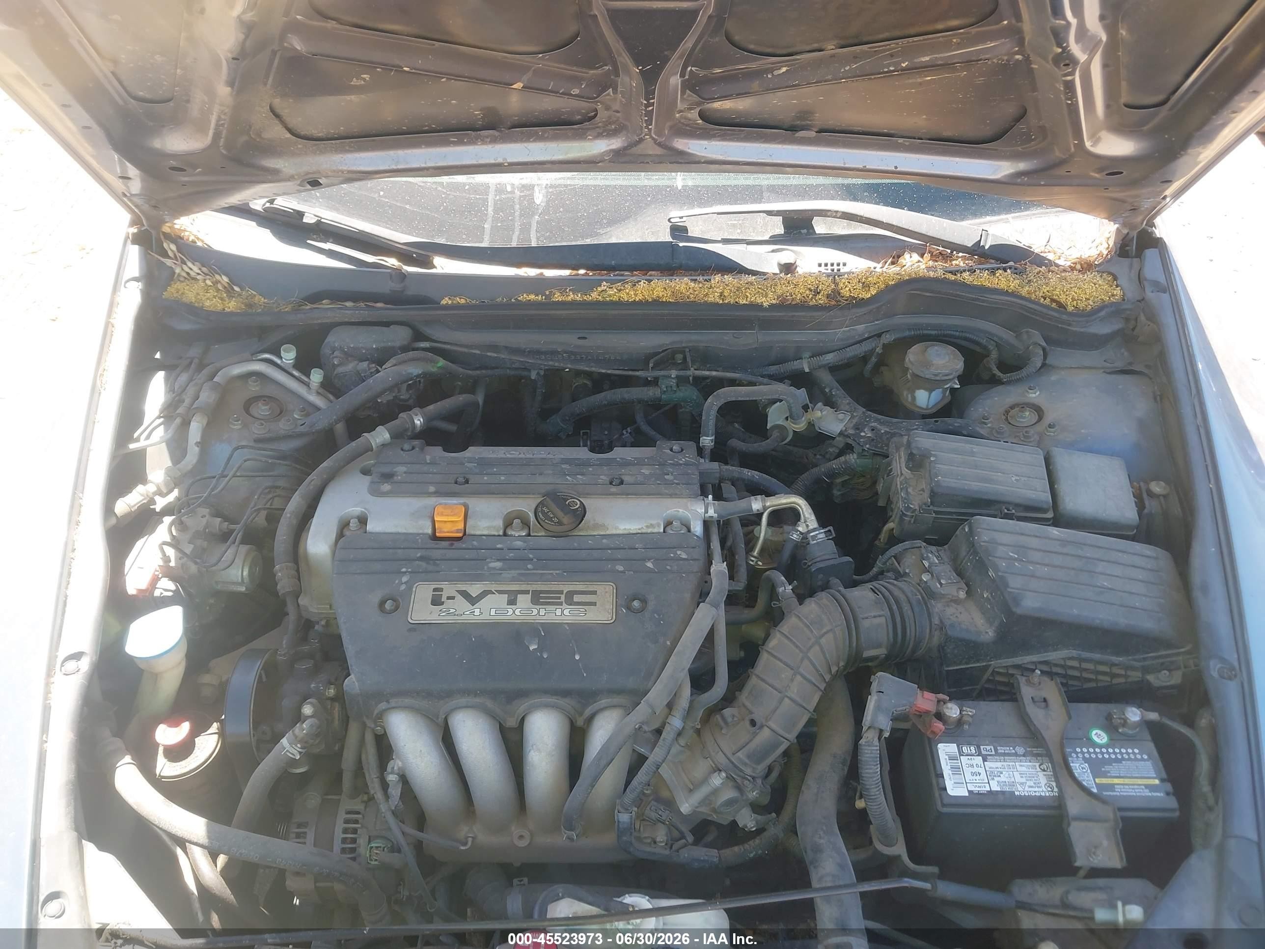 2007 Honda Accord 2.4 Se Silver vin: 1HGCM56337A147841