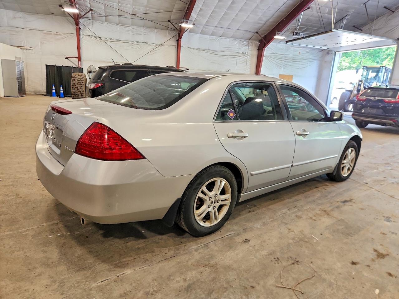 2007 Honda Accord Se Silver vin: 1HGCM56337A181813