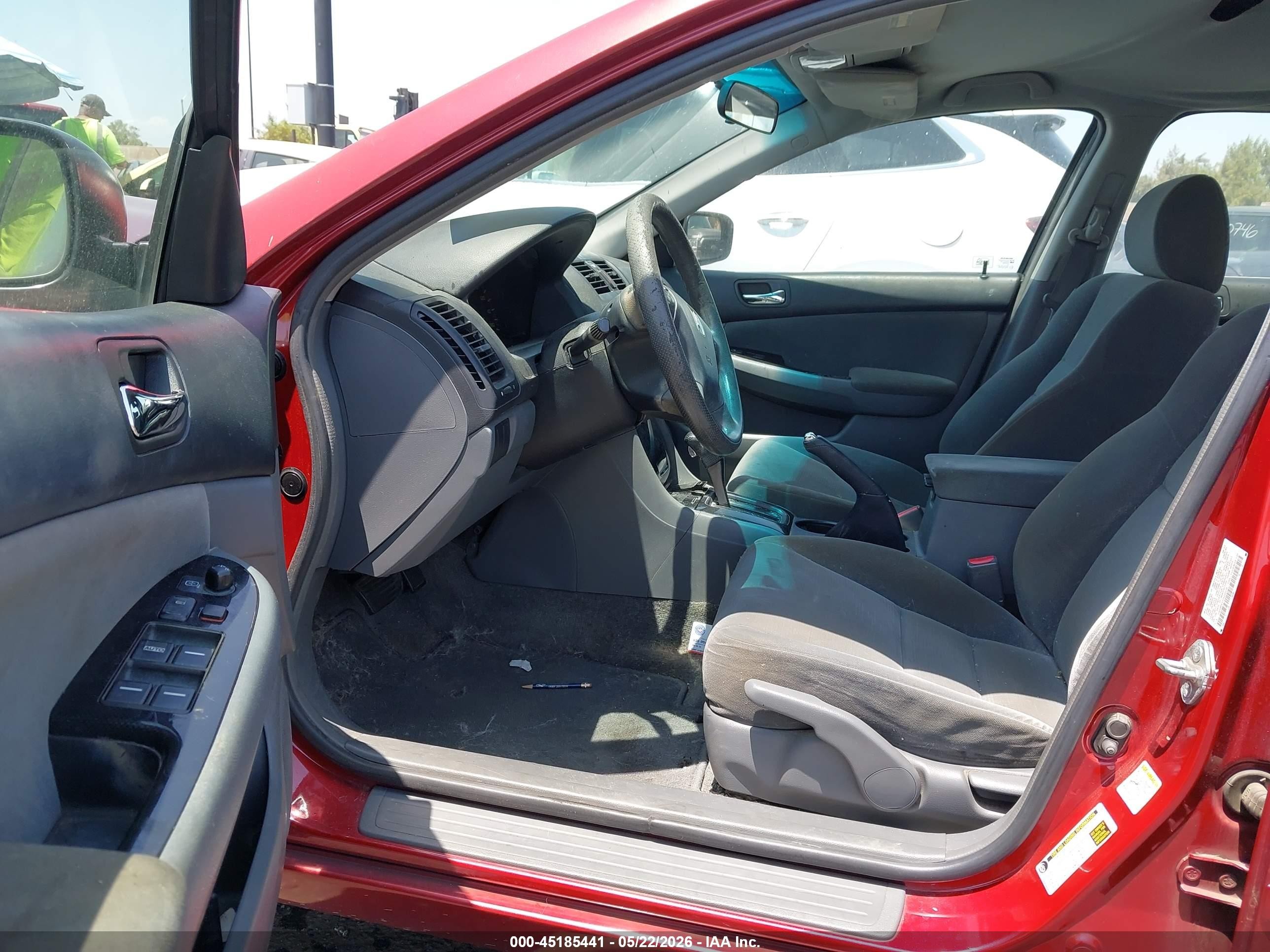 2007 Honda Accord 2.4 Se Красный vin: 1HGCM56337A220075