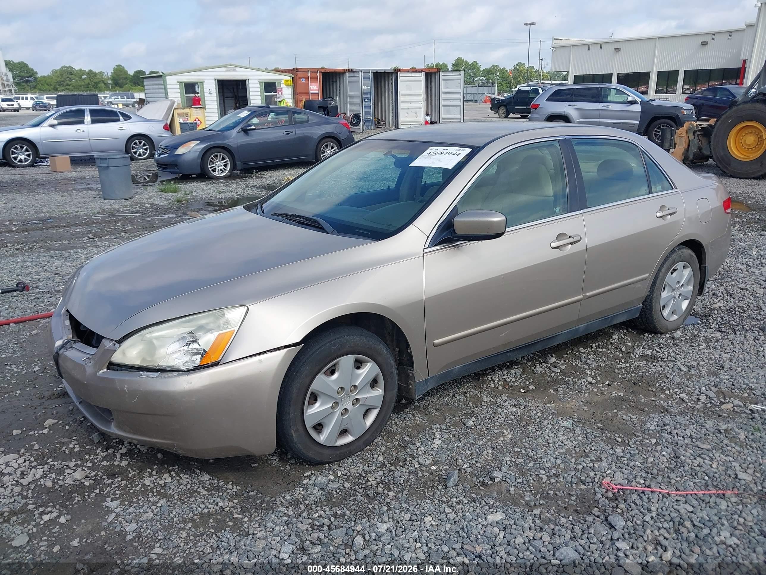 2003 Honda Accord Sdn Lx Gold vin: 1HGCM56343A019358