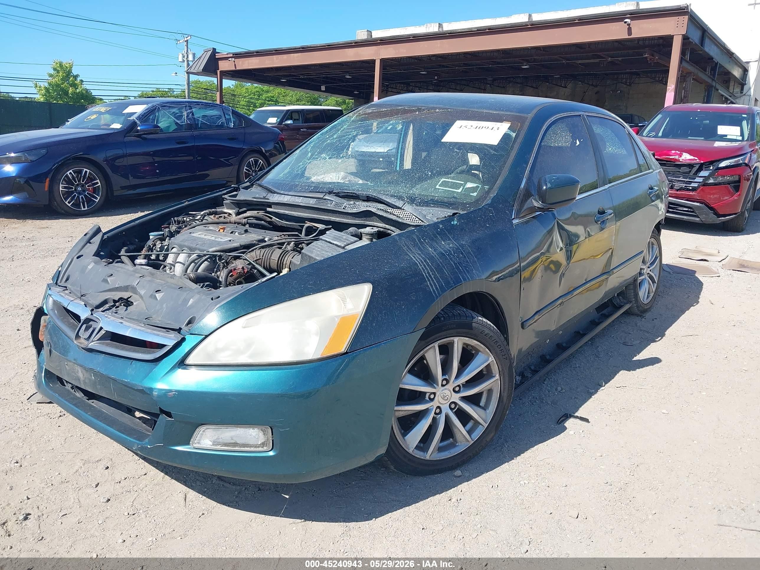 2003 Honda Accord 2.4 Lx Зеленый vin: 1HGCM56343A020073