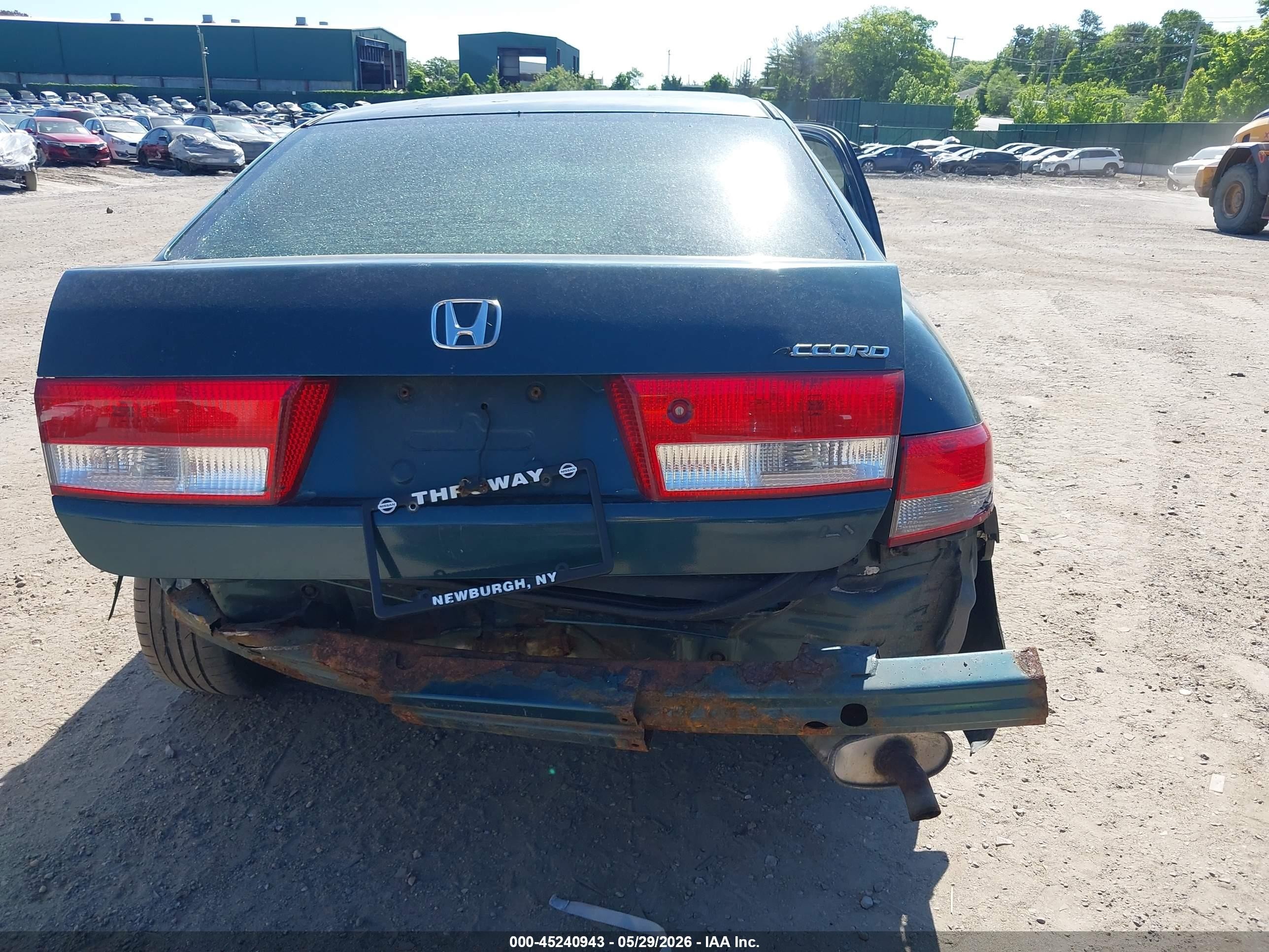 2003 Honda Accord 2.4 Lx Зеленый vin: 1HGCM56343A020073