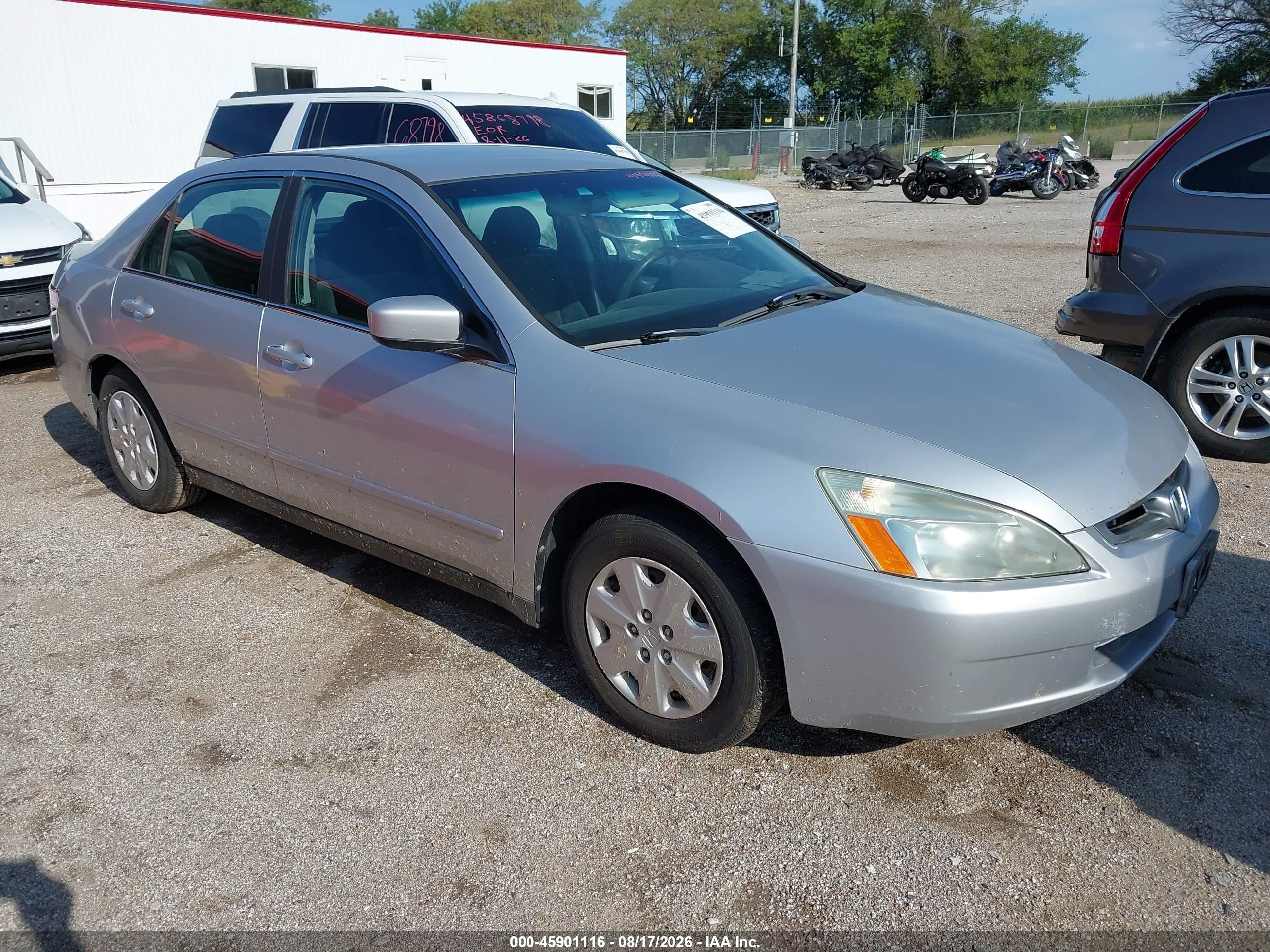 2003 Honda Accord 2.4 Lx Серебряный vin: 1HGCM56343A039397