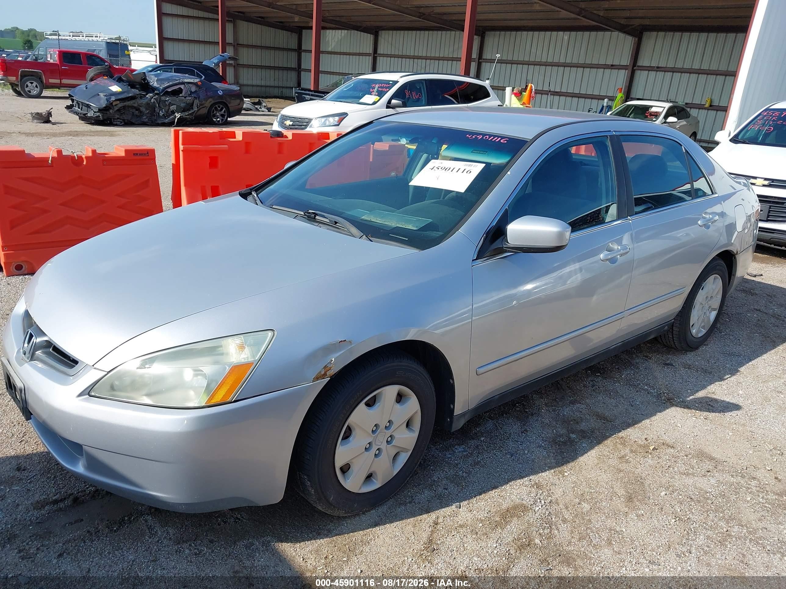 2003 Honda Accord 2.4 Lx Серебряный vin: 1HGCM56343A039397