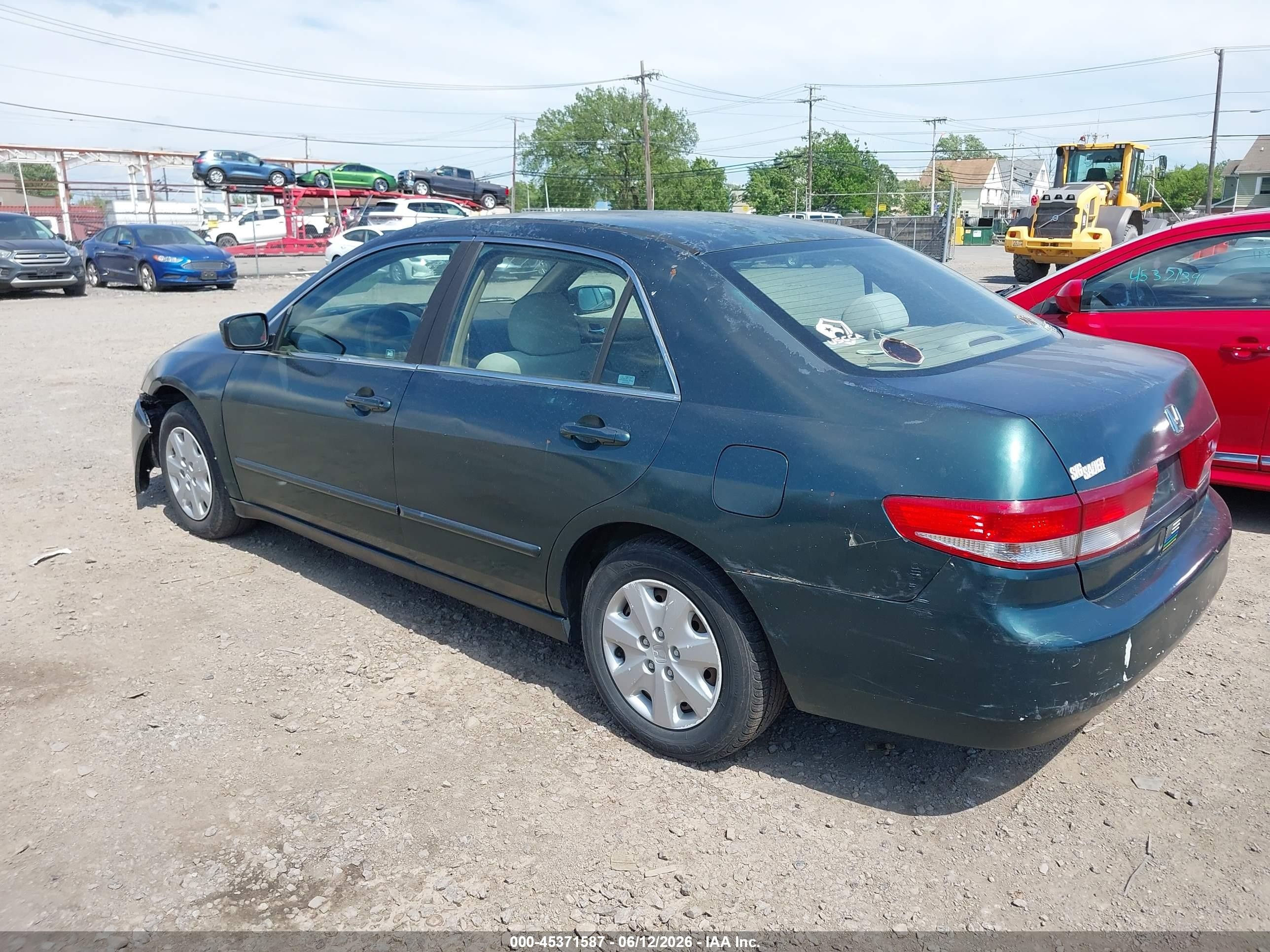 2003 Honda Accord 2.4 Lx Green vin: 1HGCM56343A062050