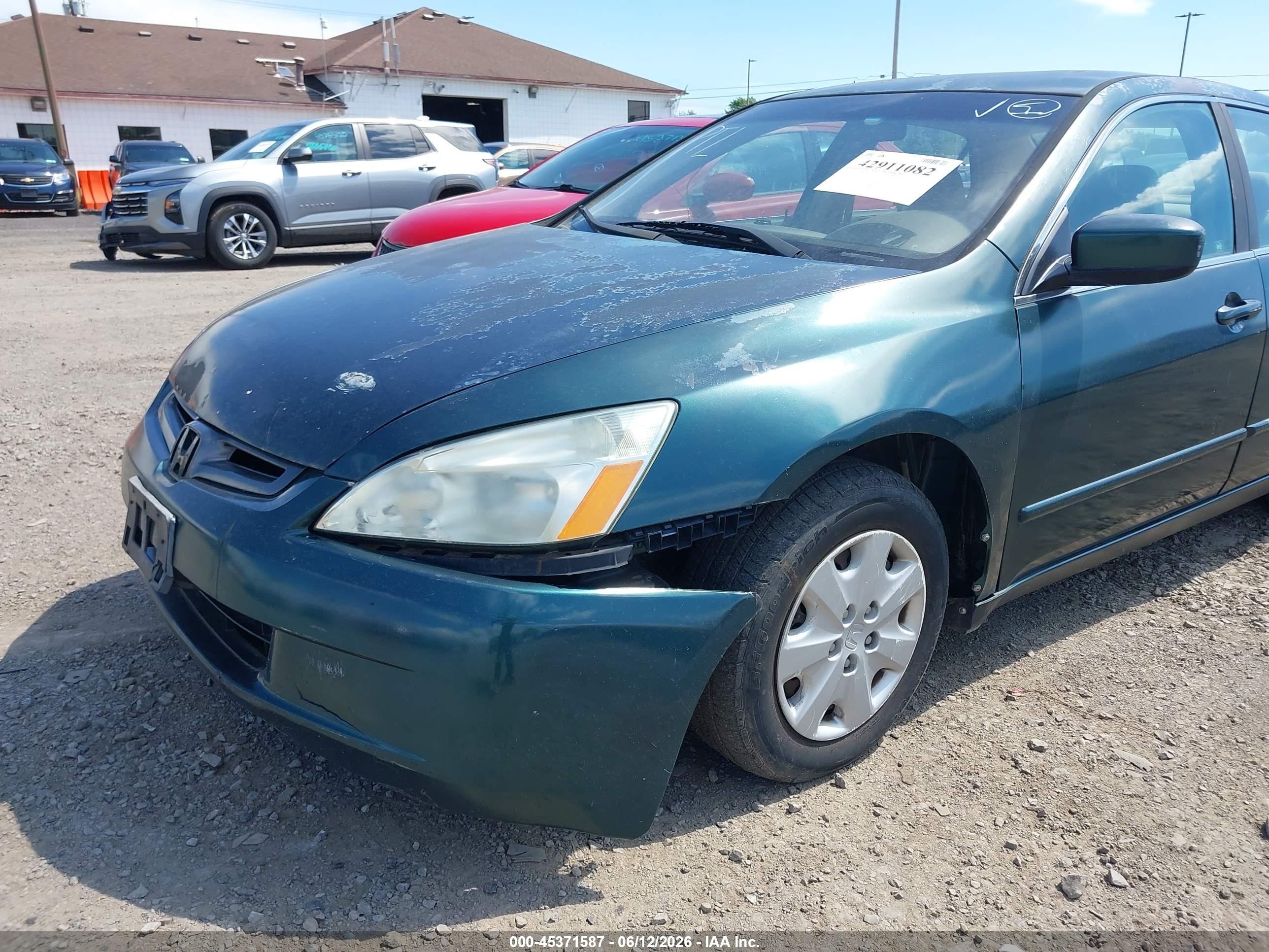 2003 Honda Accord 2.4 Lx Green vin: 1HGCM56343A062050