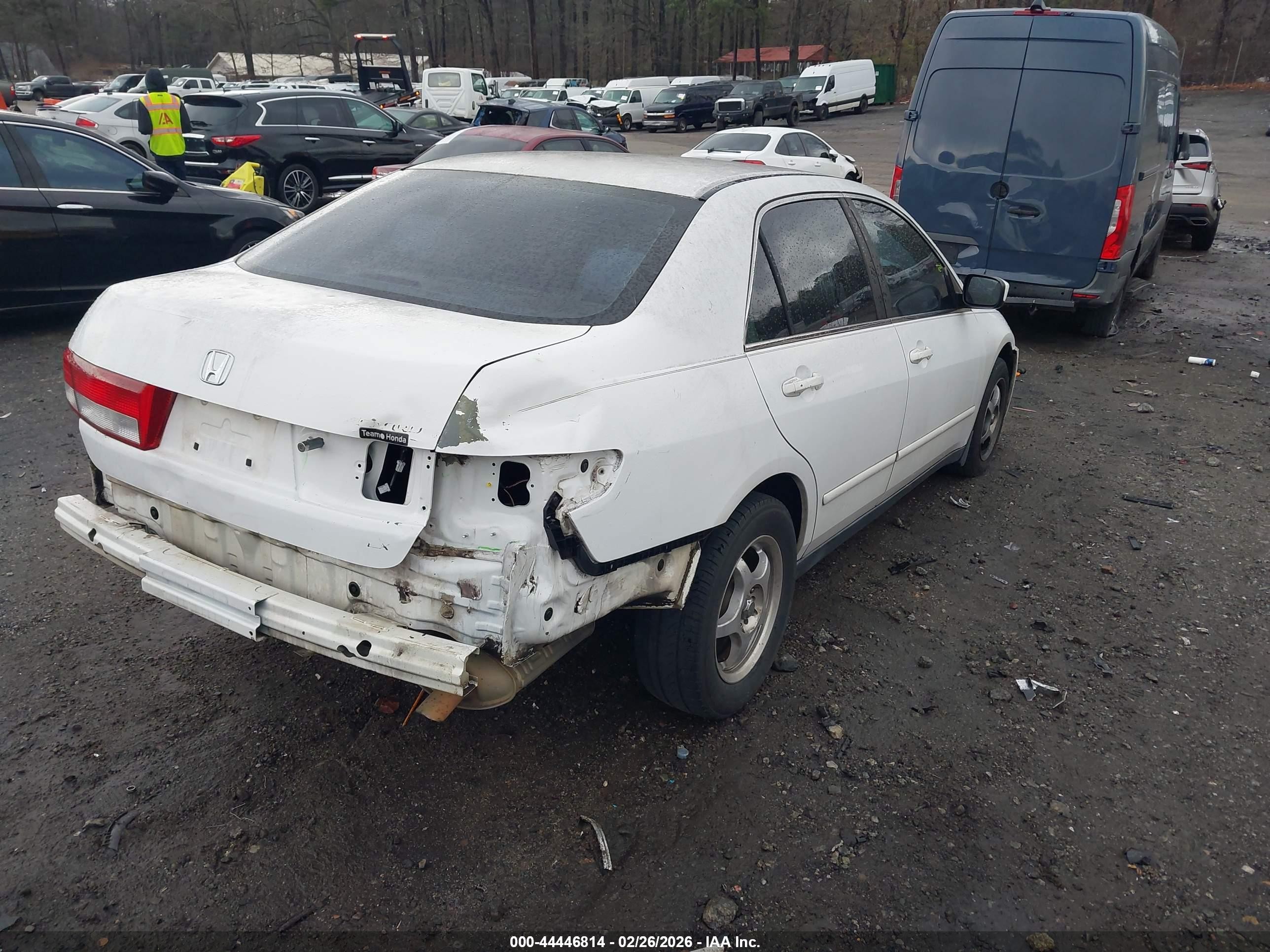 2003 Honda Accord 2.4 Lx White vin: 1HGCM56343A071055