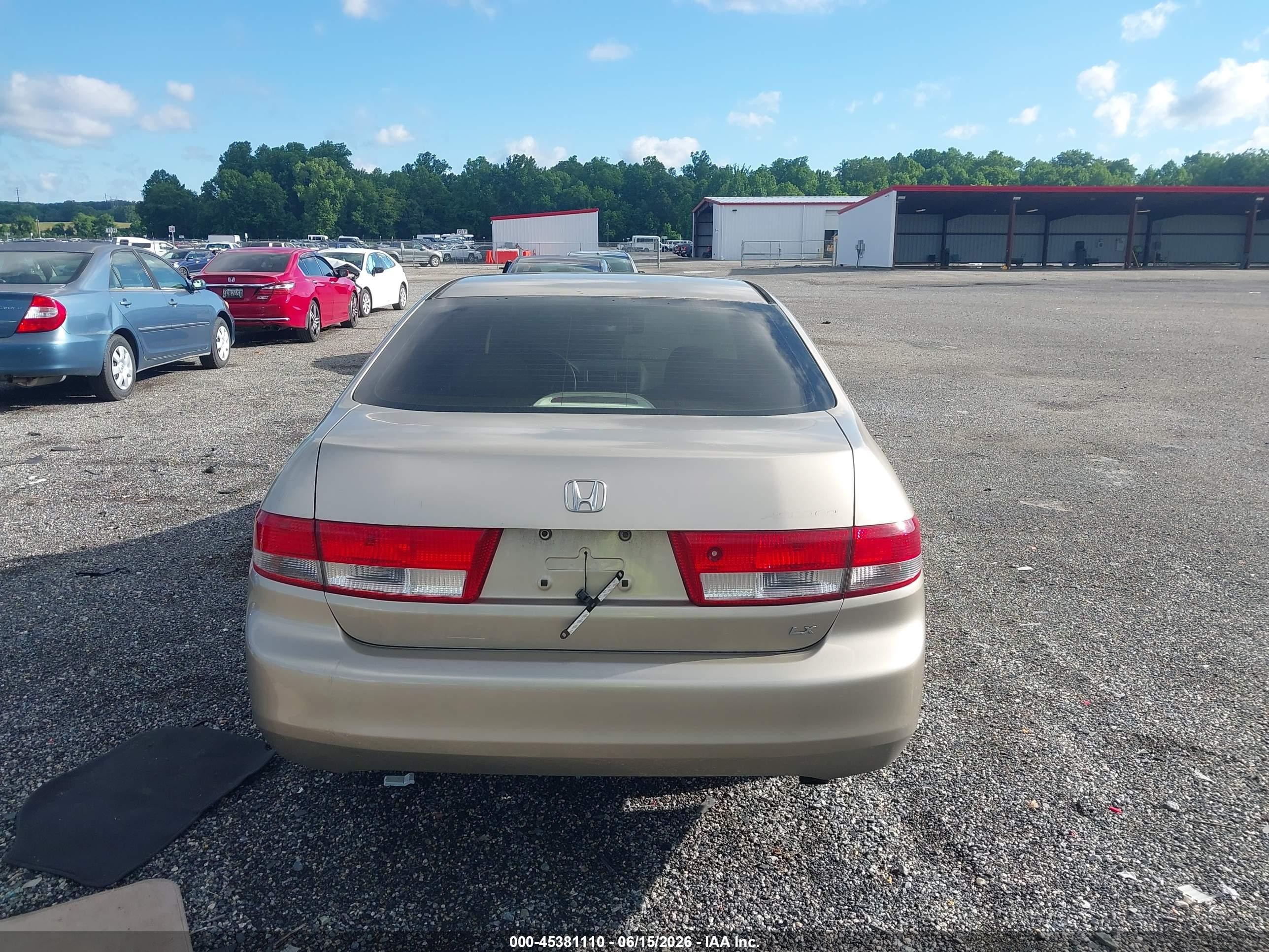 2003 Honda Accord 2.4 Lx Gold vin: 1HGCM56343A079432