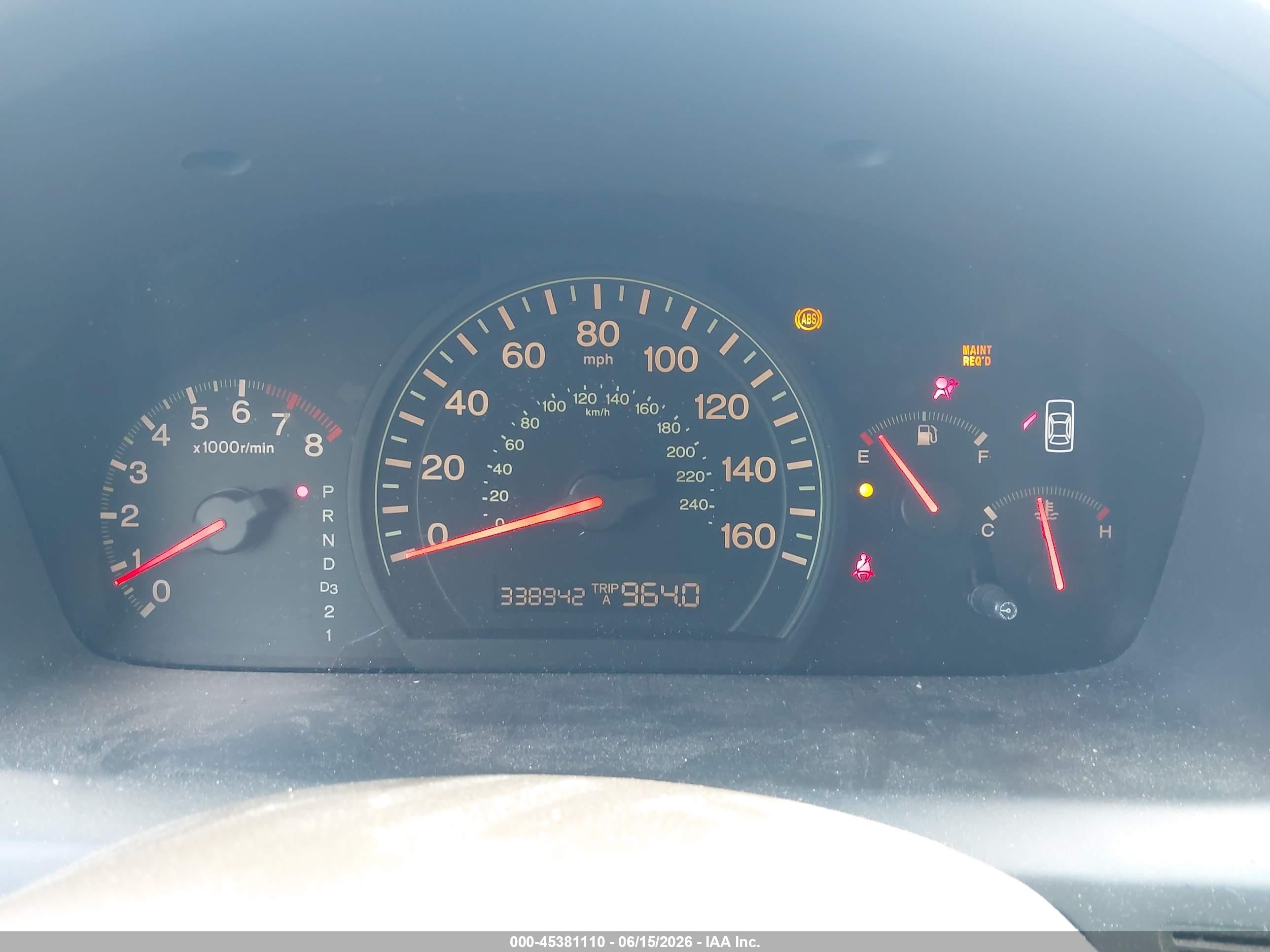 2003 Honda Accord 2.4 Lx Gold vin: 1HGCM56343A079432