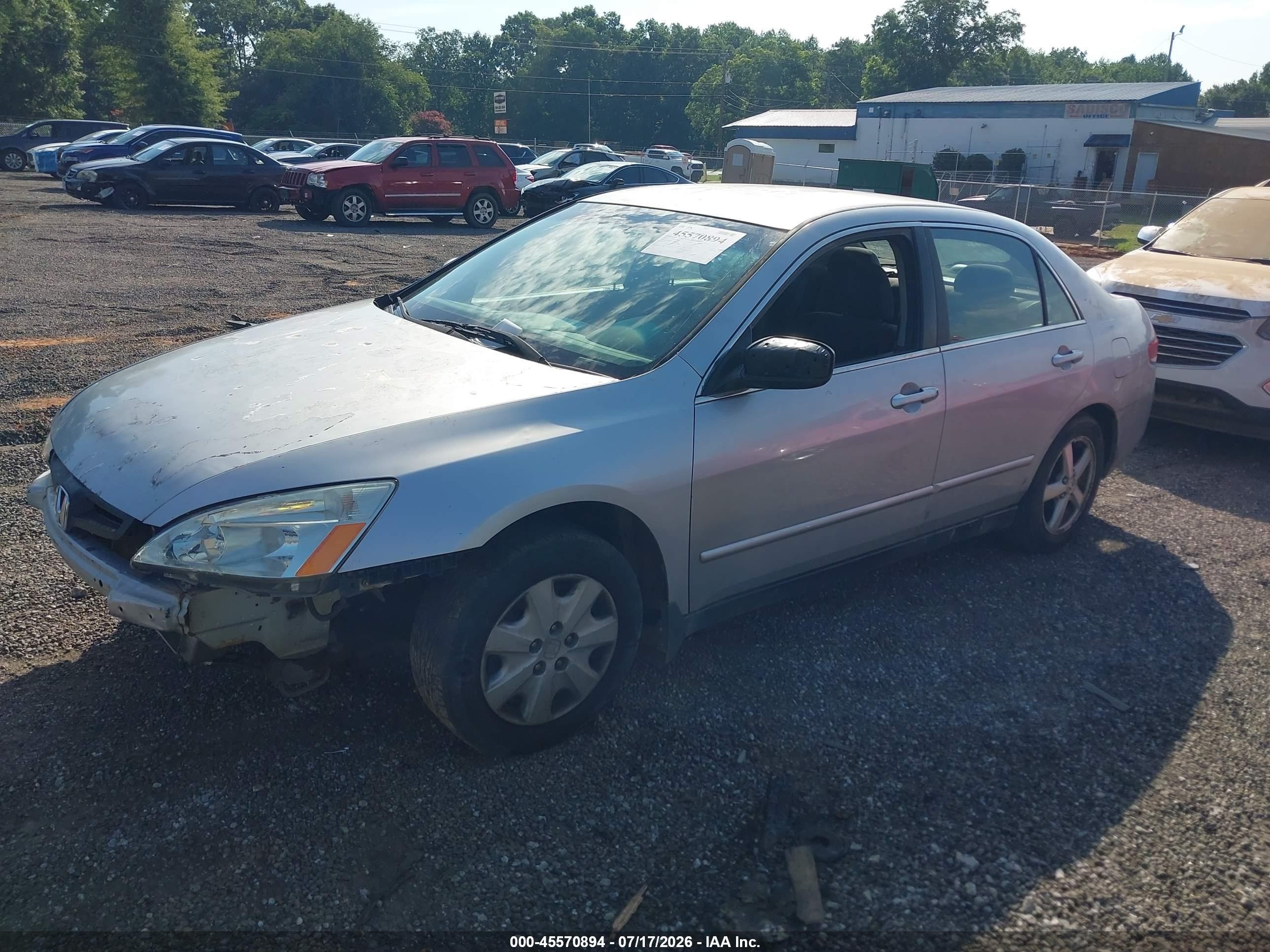 2003 Honda Accord Sdn Lx Silver vin: 1HGCM56343A090253