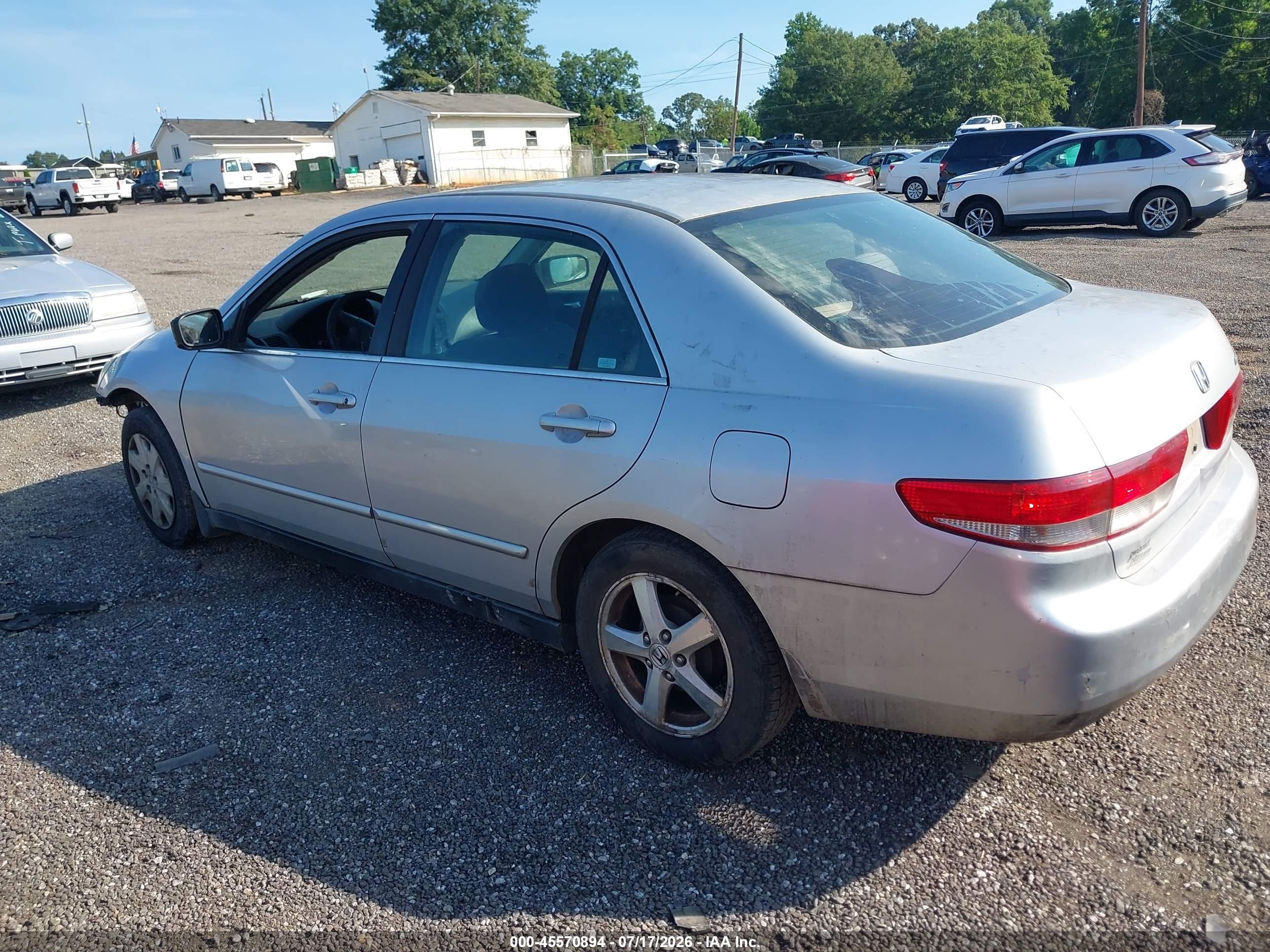 2003 Honda Accord Sdn Lx Silver vin: 1HGCM56343A090253
