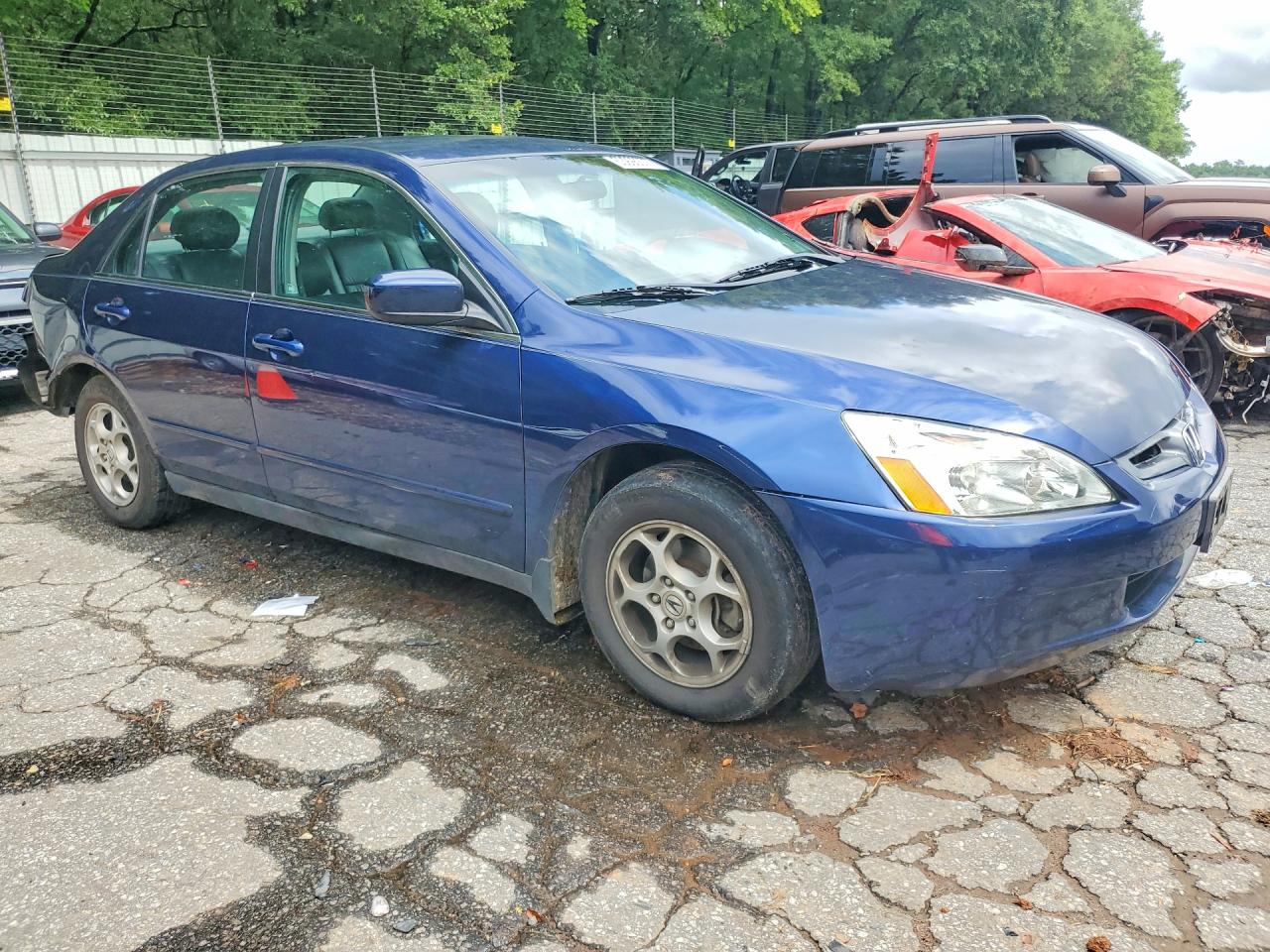 2004 Honda Accord Blue vin: 1HGCM56344A138724