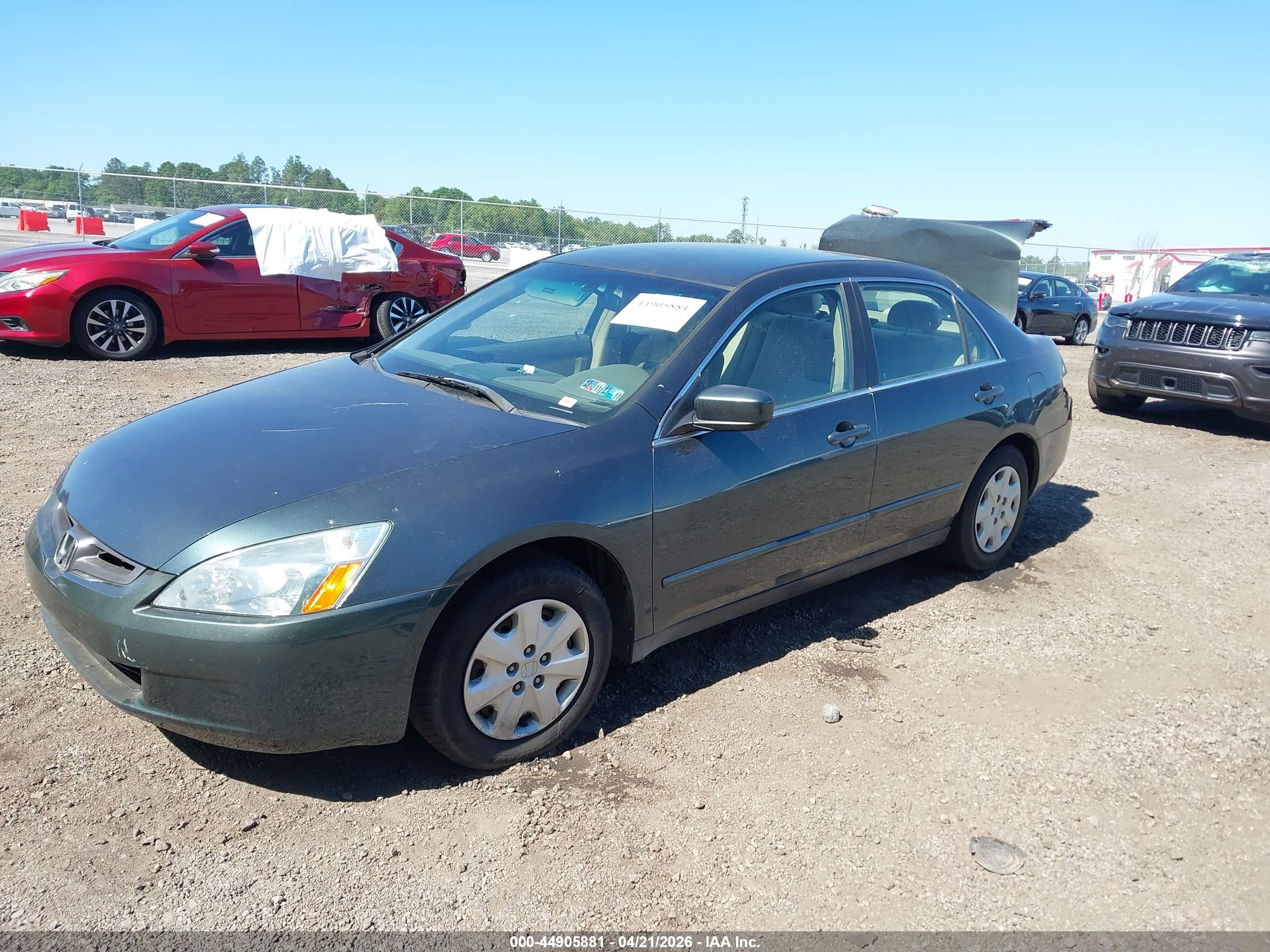 2004 Honda Accord 2.4 Lx Blue vin: 1HGCM56344A152428