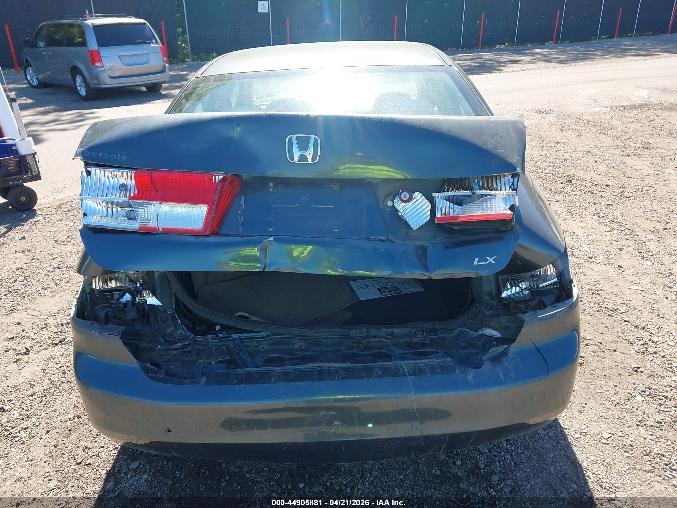 2004 Honda Accord 2.4 Lx Blue vin: 1HGCM56344A152428