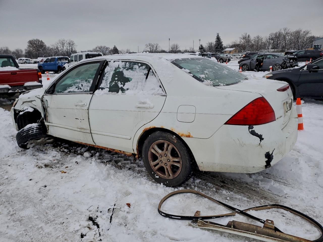 2006 Honda Accord Se White vin: 1HGCM56346A018330