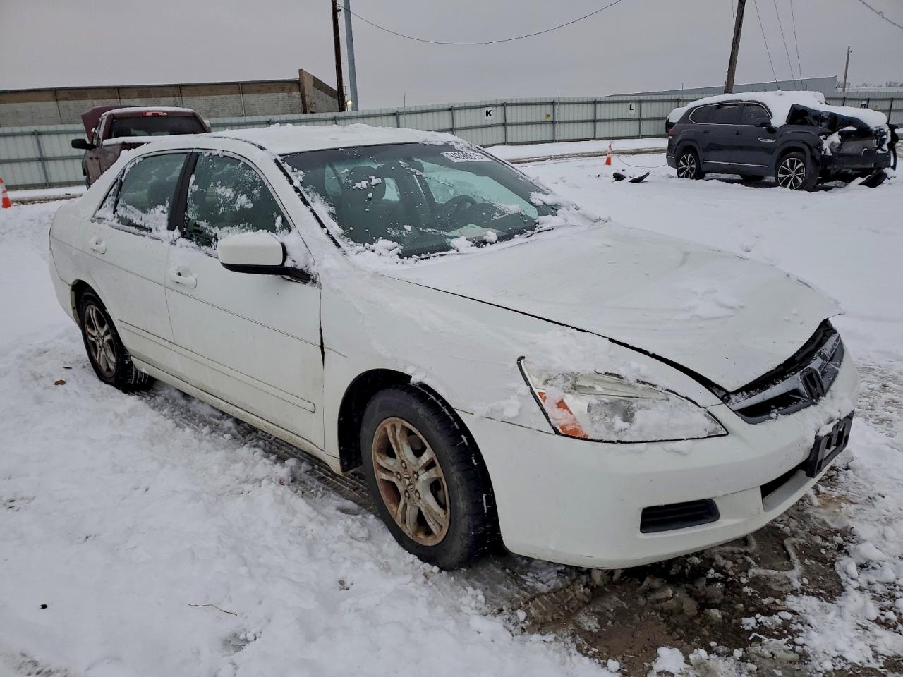 2006 Honda Accord Se White vin: 1HGCM56346A018330