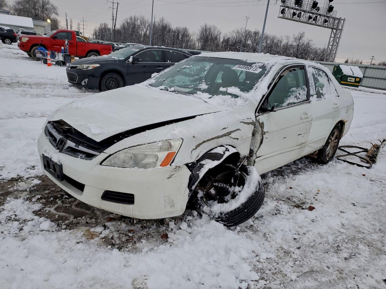 2006 Honda Accord Se White vin: 1HGCM56346A018330