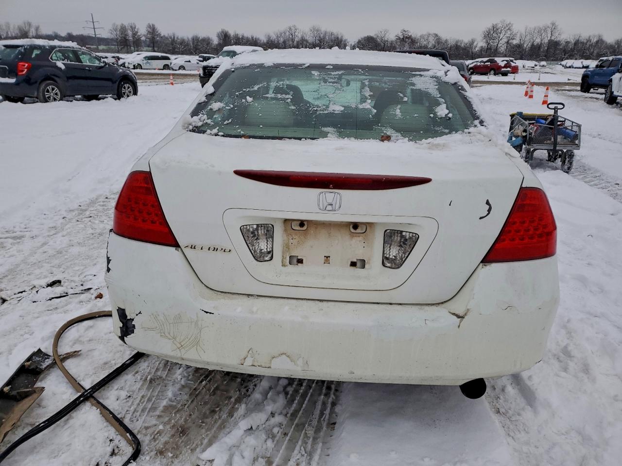 2006 Honda Accord Se White vin: 1HGCM56346A018330