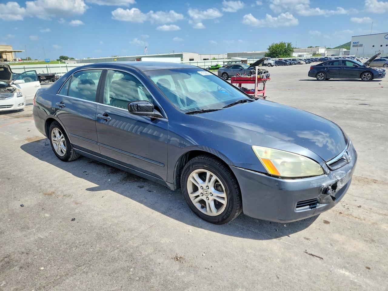 2006 Honda Accord Se Blue vin: 1HGCM56346A093741