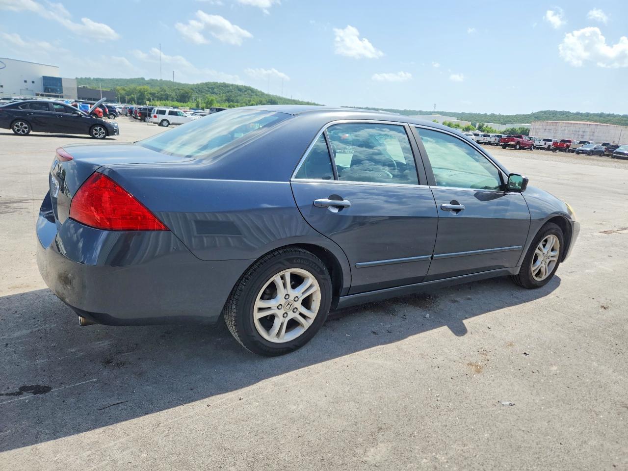 2006 Honda Accord Se Blue vin: 1HGCM56346A093741