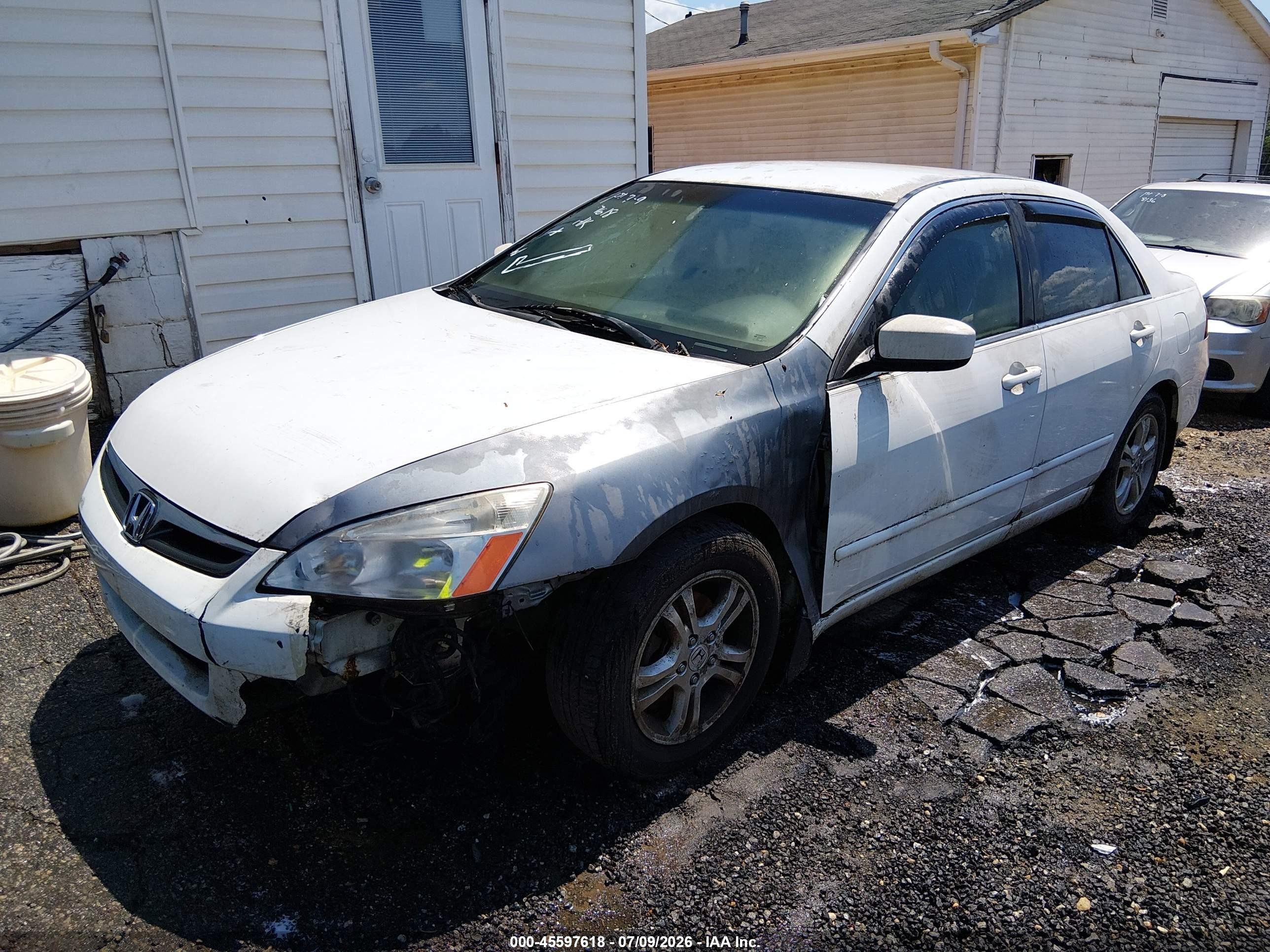 2006 Honda Accord 2.4 Se White vin: 1HGCM56346A132540