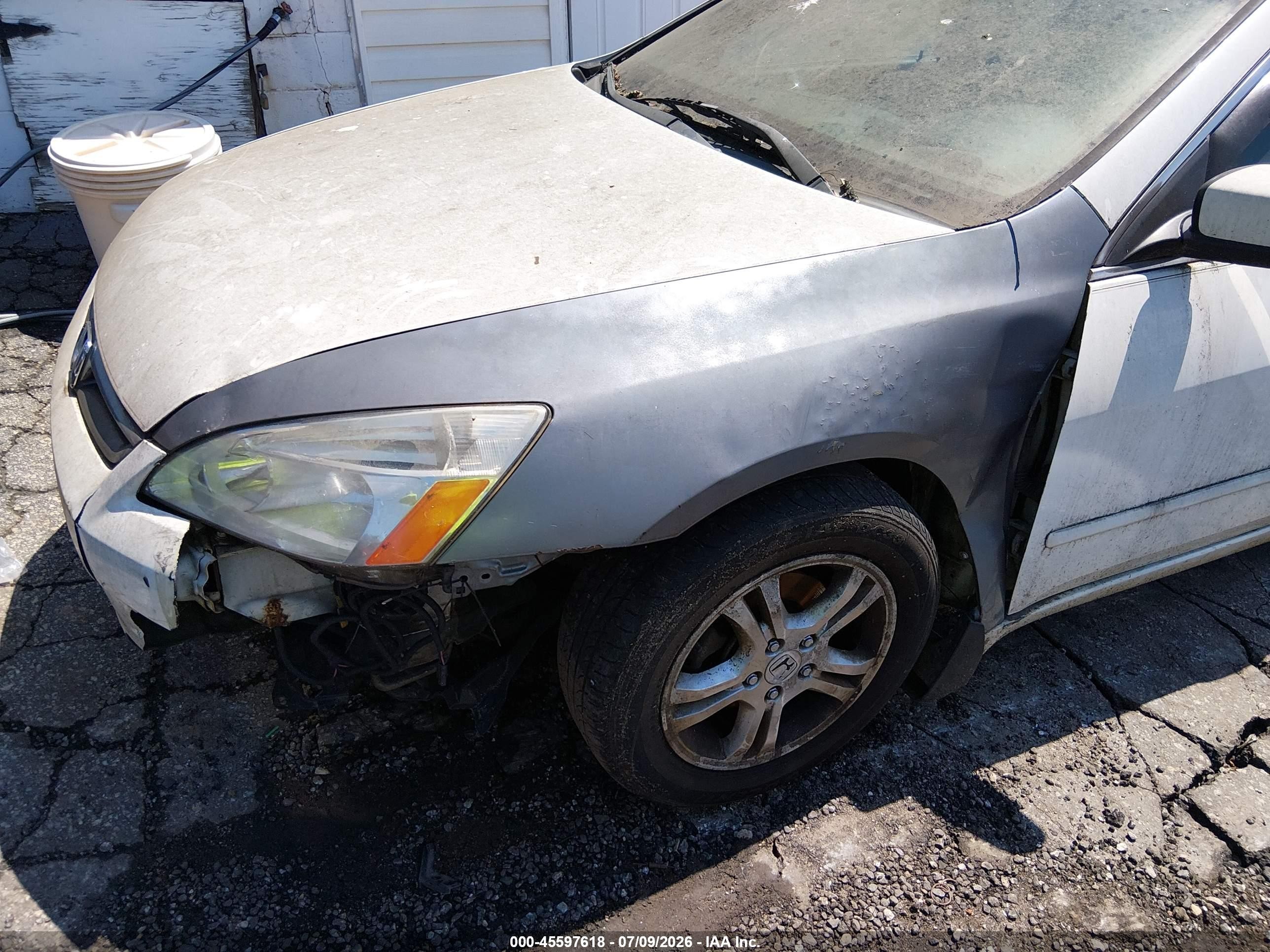 2006 Honda Accord 2.4 Se White vin: 1HGCM56346A132540