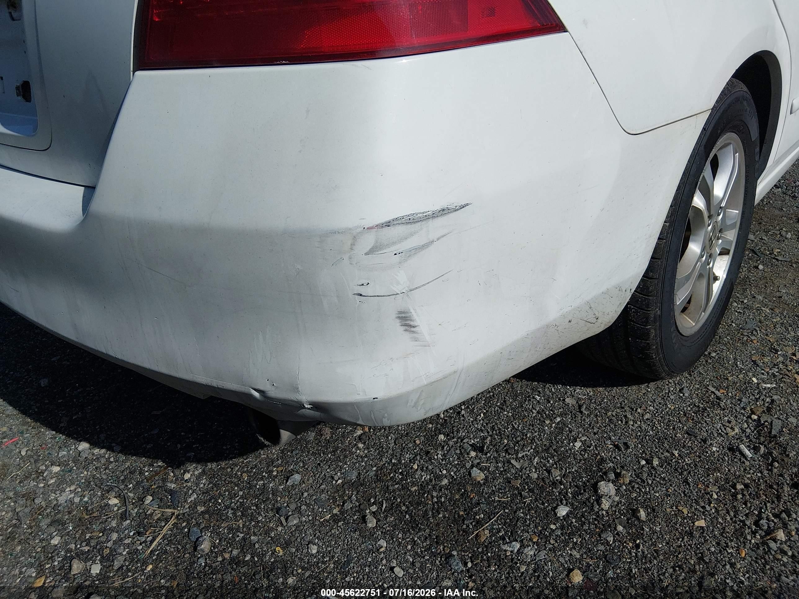 2006 Honda Accord 2.4 Se White vin: 1HGCM56346A144753