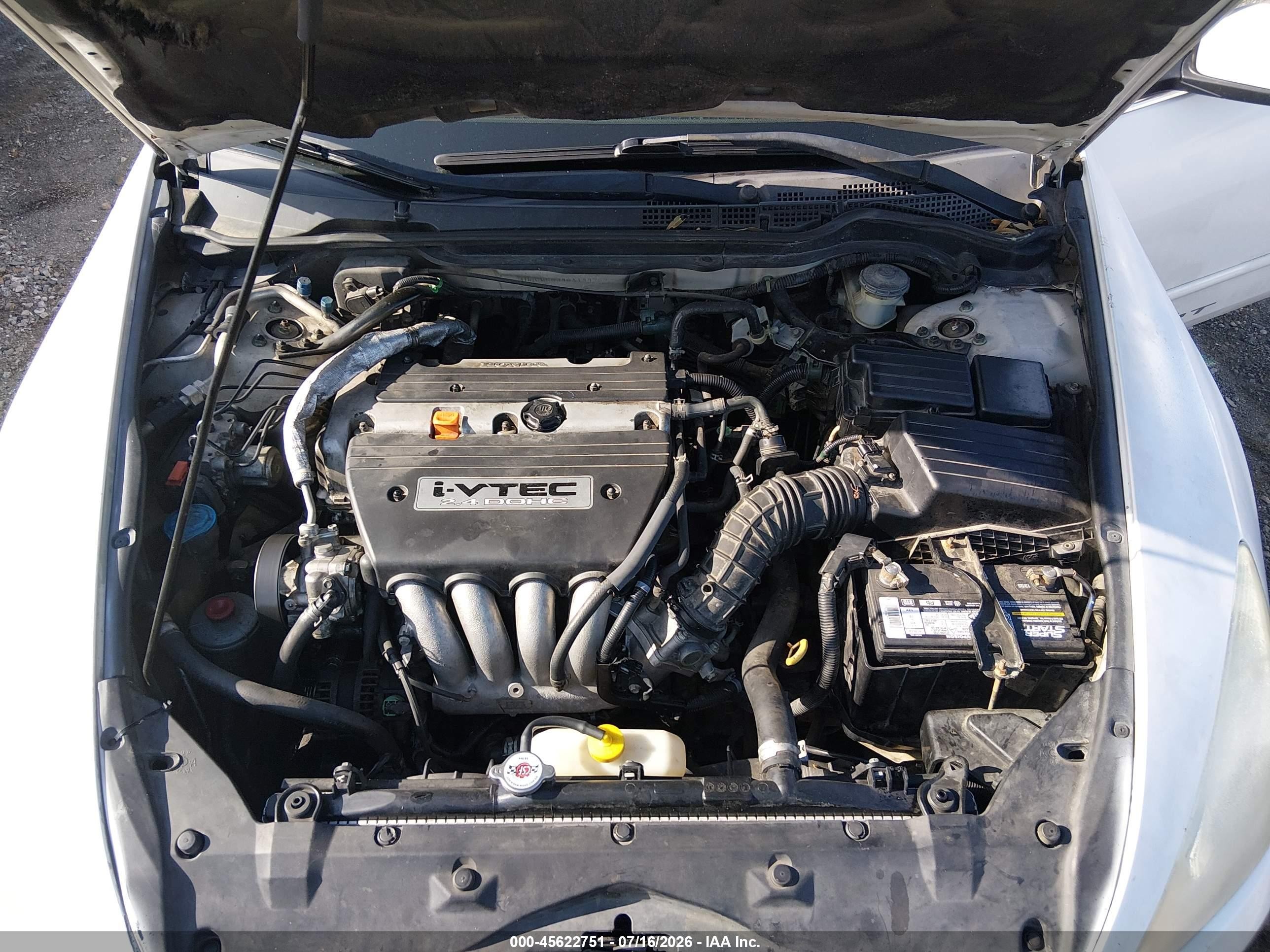 2006 Honda Accord 2.4 Se White vin: 1HGCM56346A144753