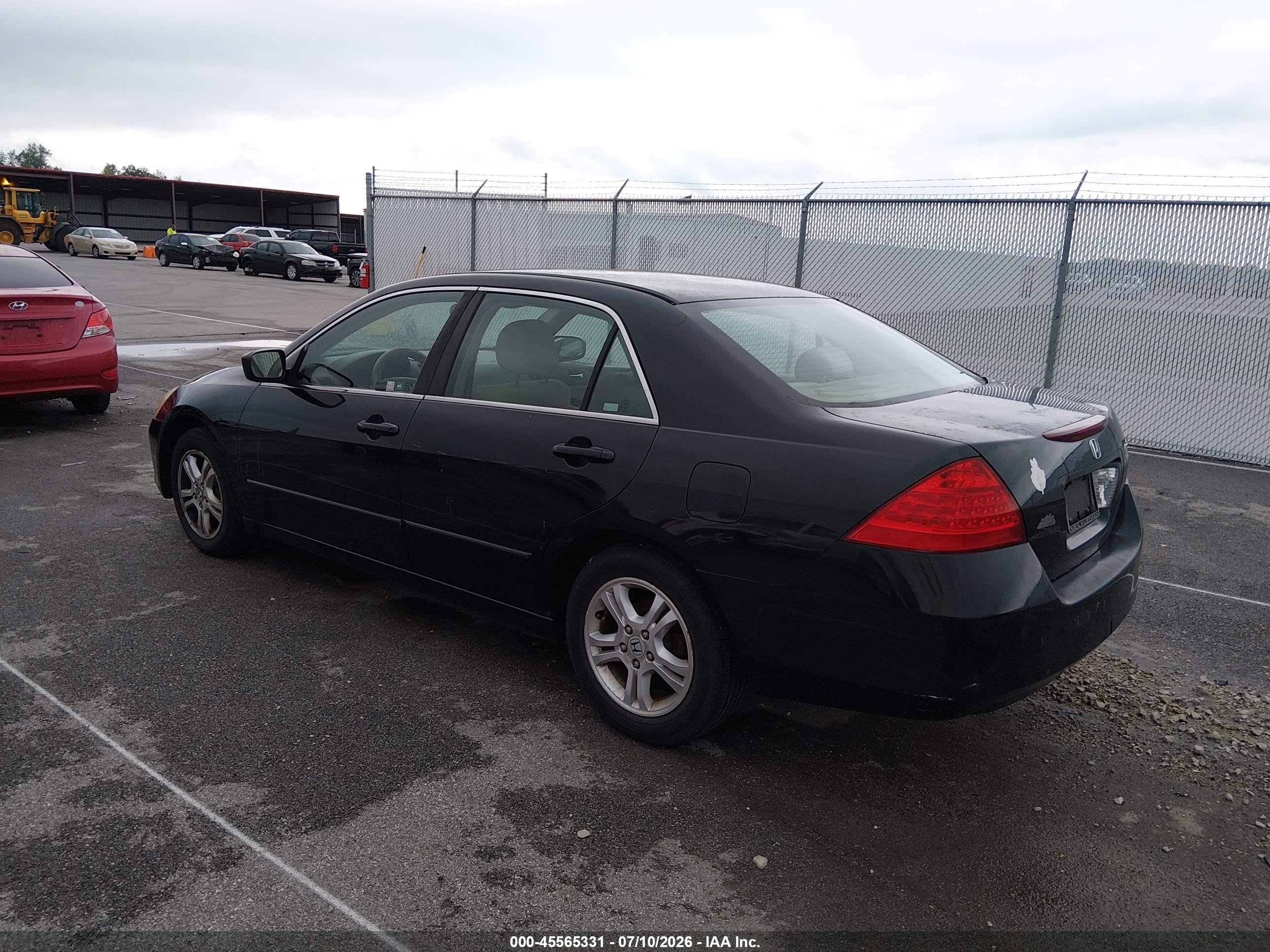 2006 Honda Accord 2.4 Se Black vin: 1HGCM56346A152996