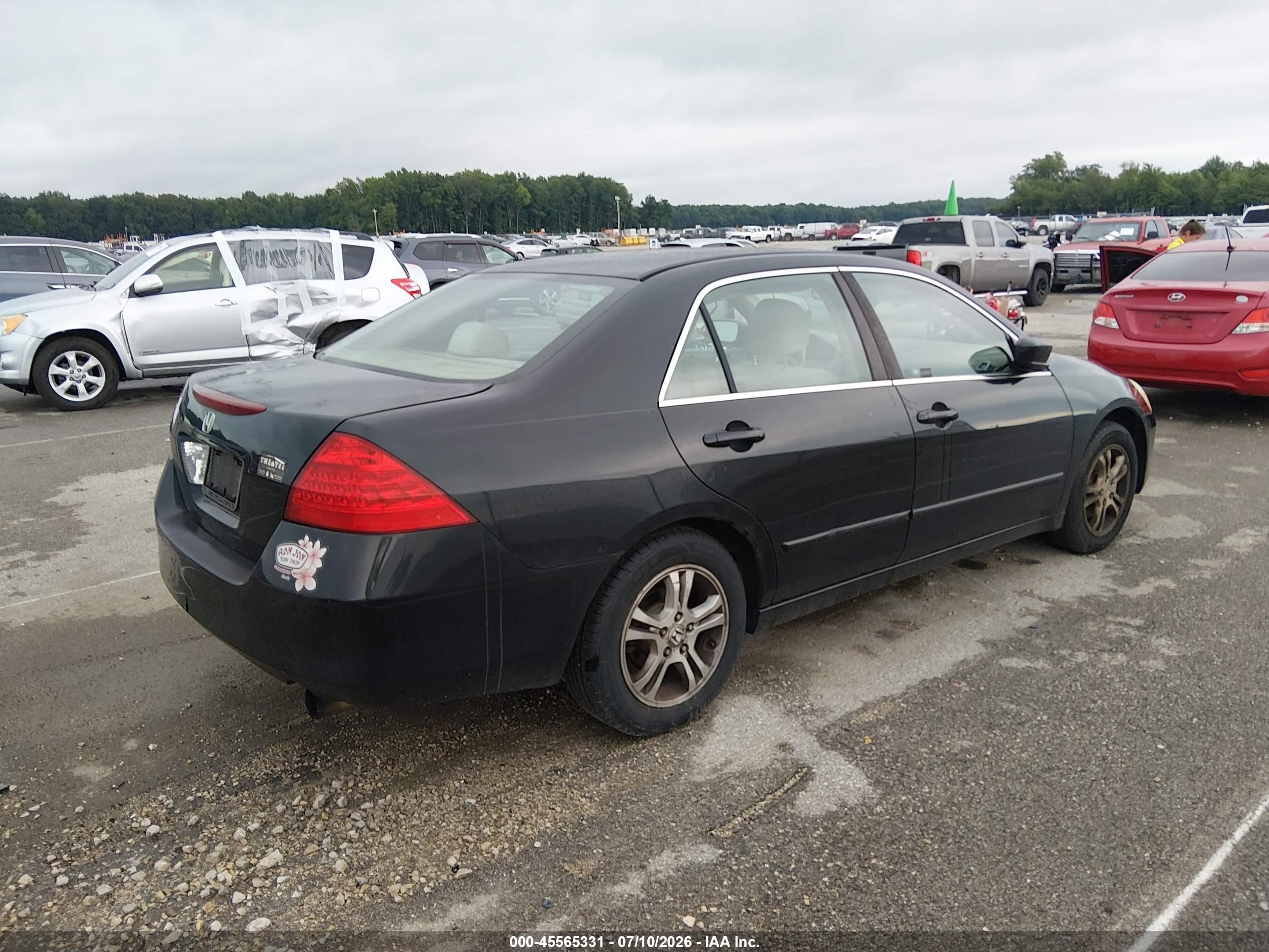 2006 Honda Accord 2.4 Se Black vin: 1HGCM56346A152996