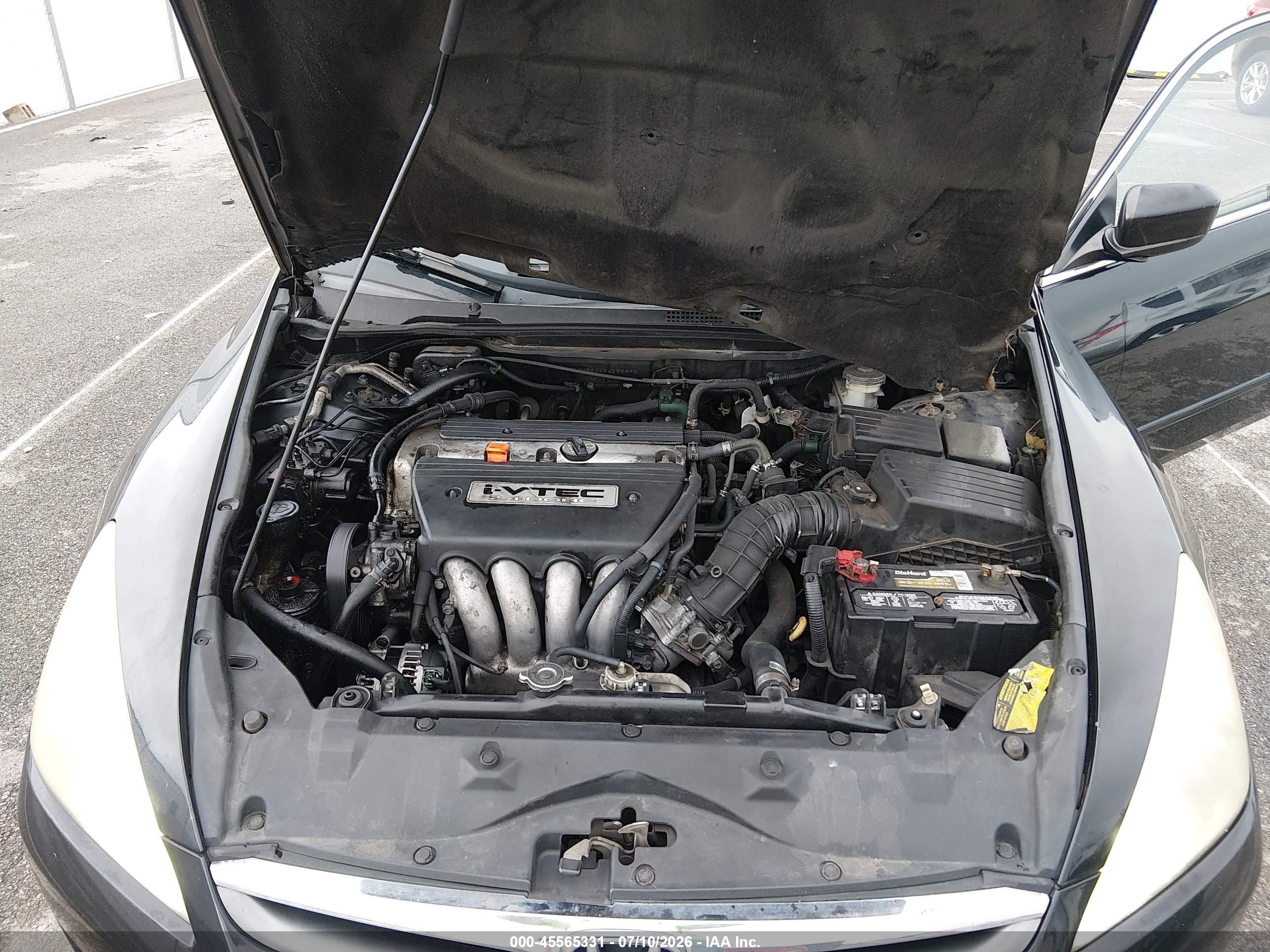 2006 Honda Accord 2.4 Se Black vin: 1HGCM56346A152996