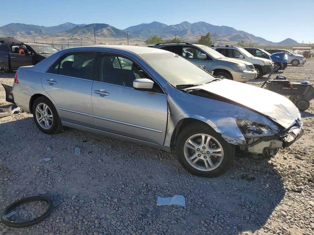 2006 Honda Accord Se Silver vin: 1HGCM56346A154232
