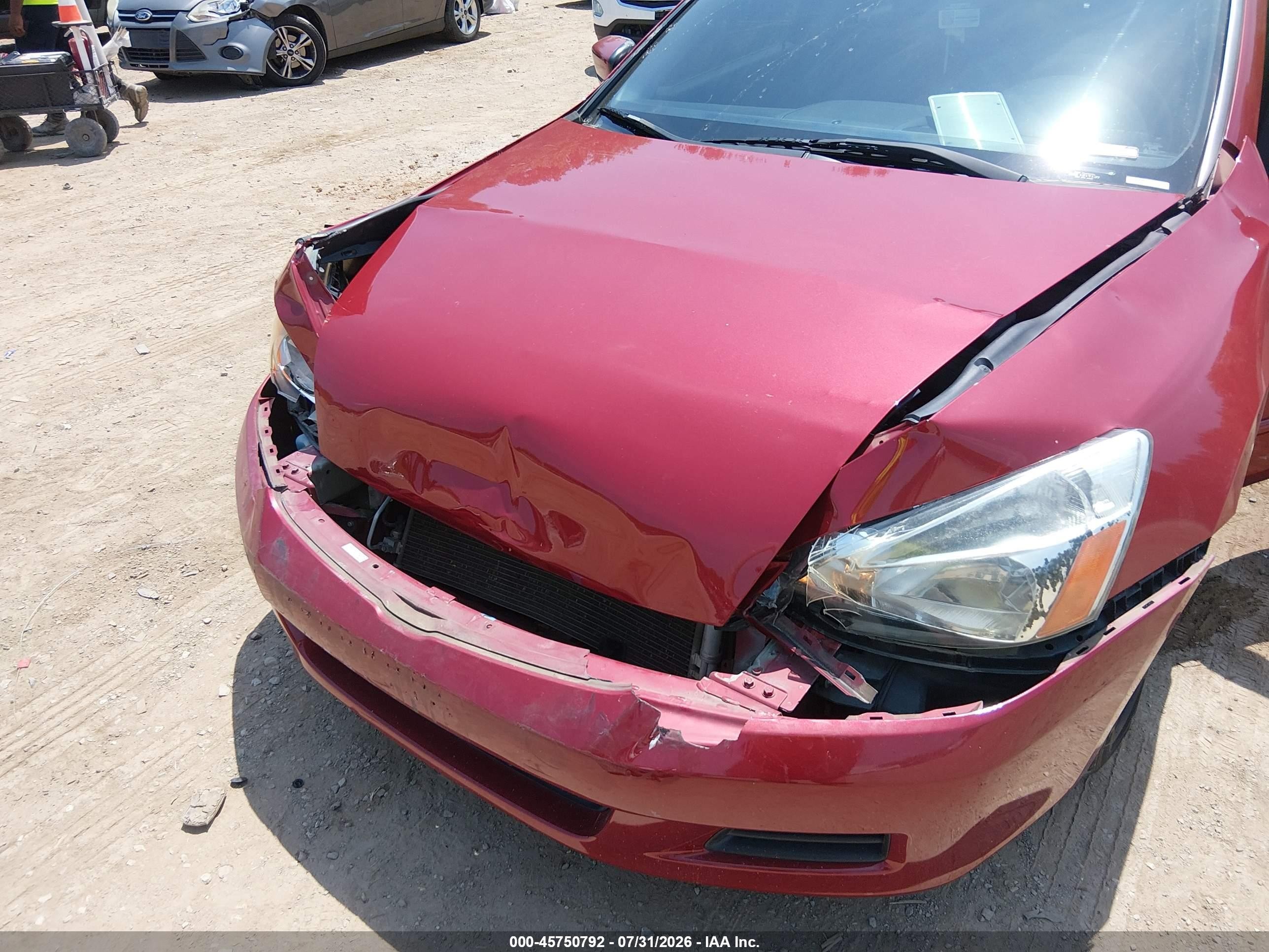 2007 Honda Accord 2.4 Se Maroon vin: 1HGCM56347A010262