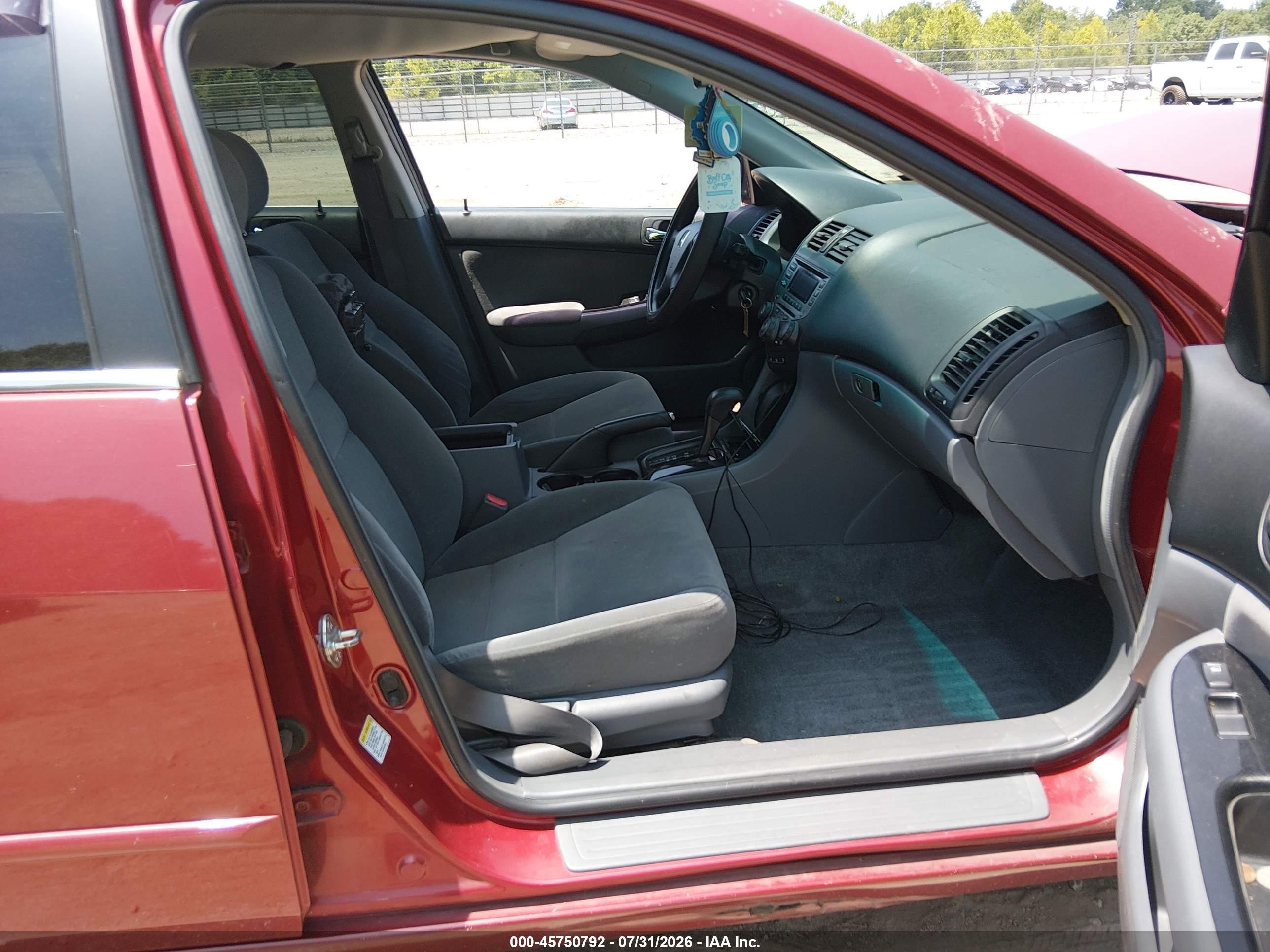 2007 Honda Accord 2.4 Se Maroon vin: 1HGCM56347A010262