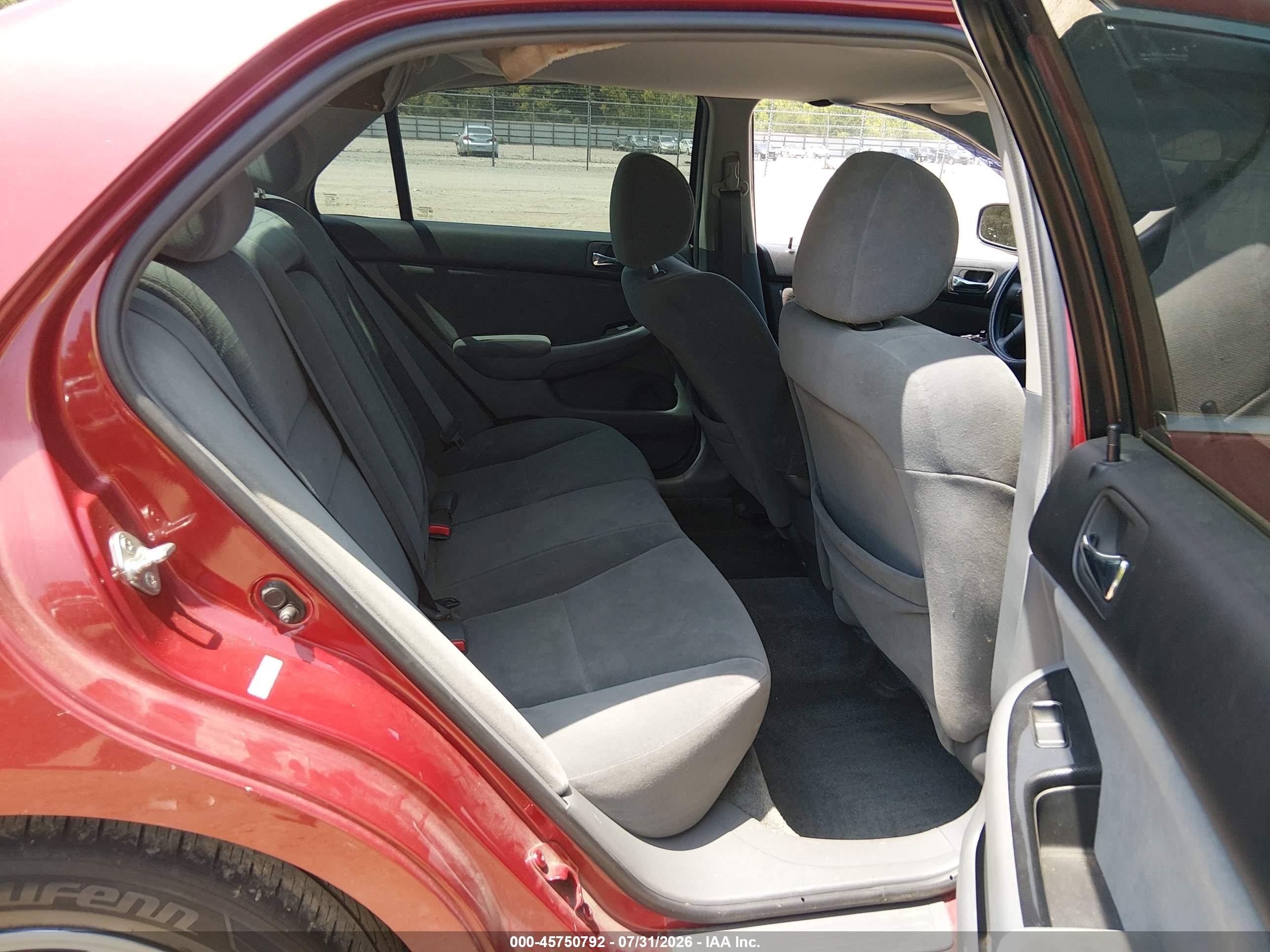 2007 Honda Accord 2.4 Se Maroon vin: 1HGCM56347A010262