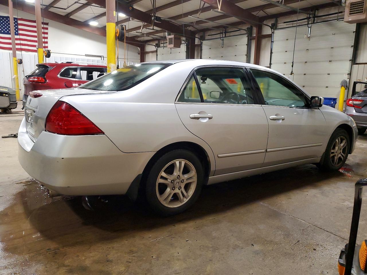 2007 Honda Accord Se Silver vin: 1HGCM56347A026798
