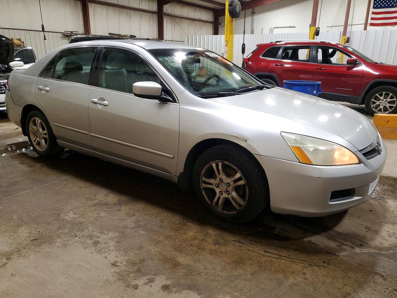 2007 Honda Accord Se Silver vin: 1HGCM56347A026798
