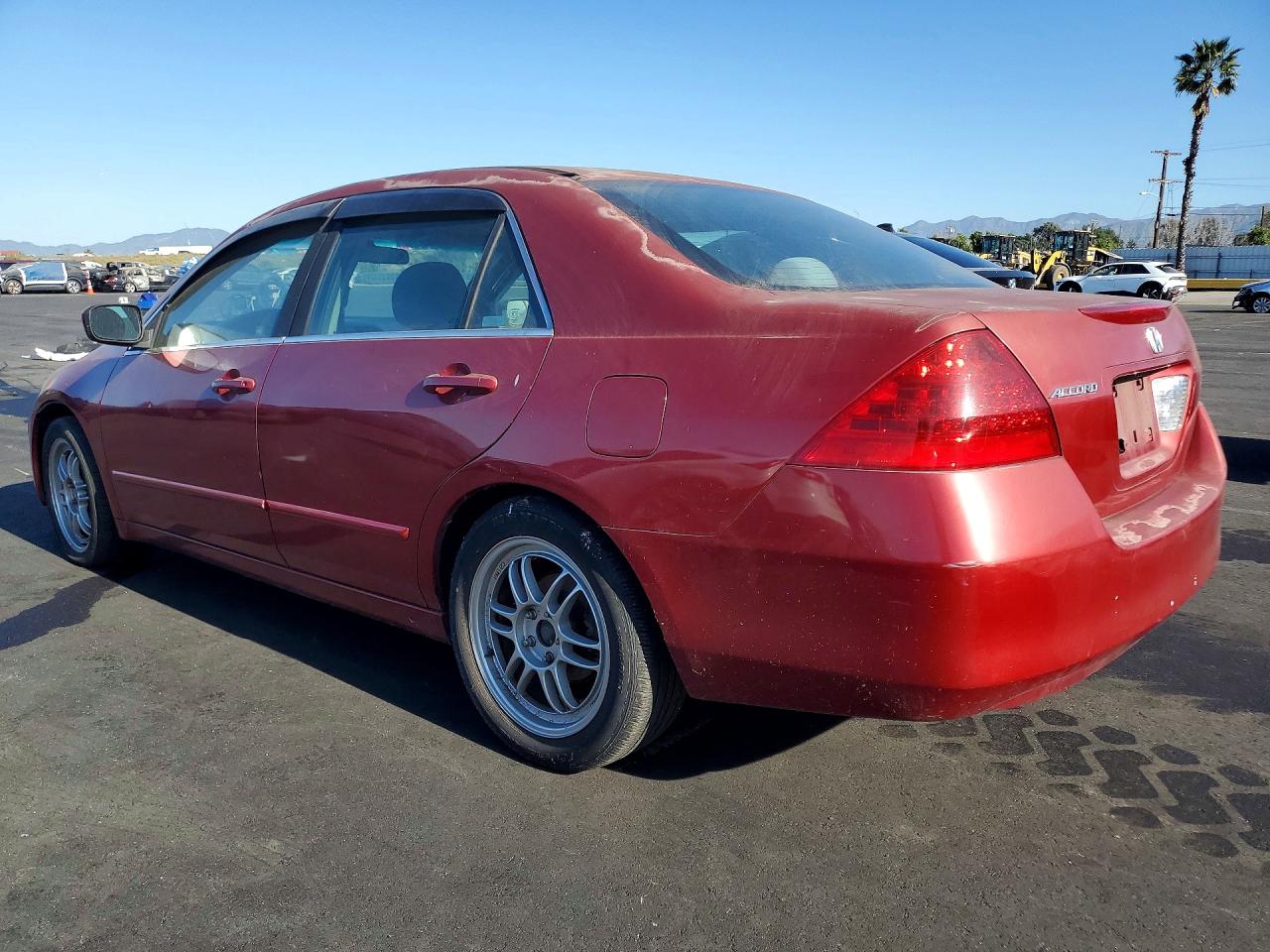 2007 Honda Accord Se Red vin: 1HGCM56347A071093