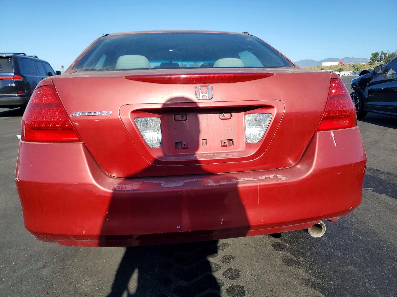 2007 Honda Accord Se Red vin: 1HGCM56347A071093