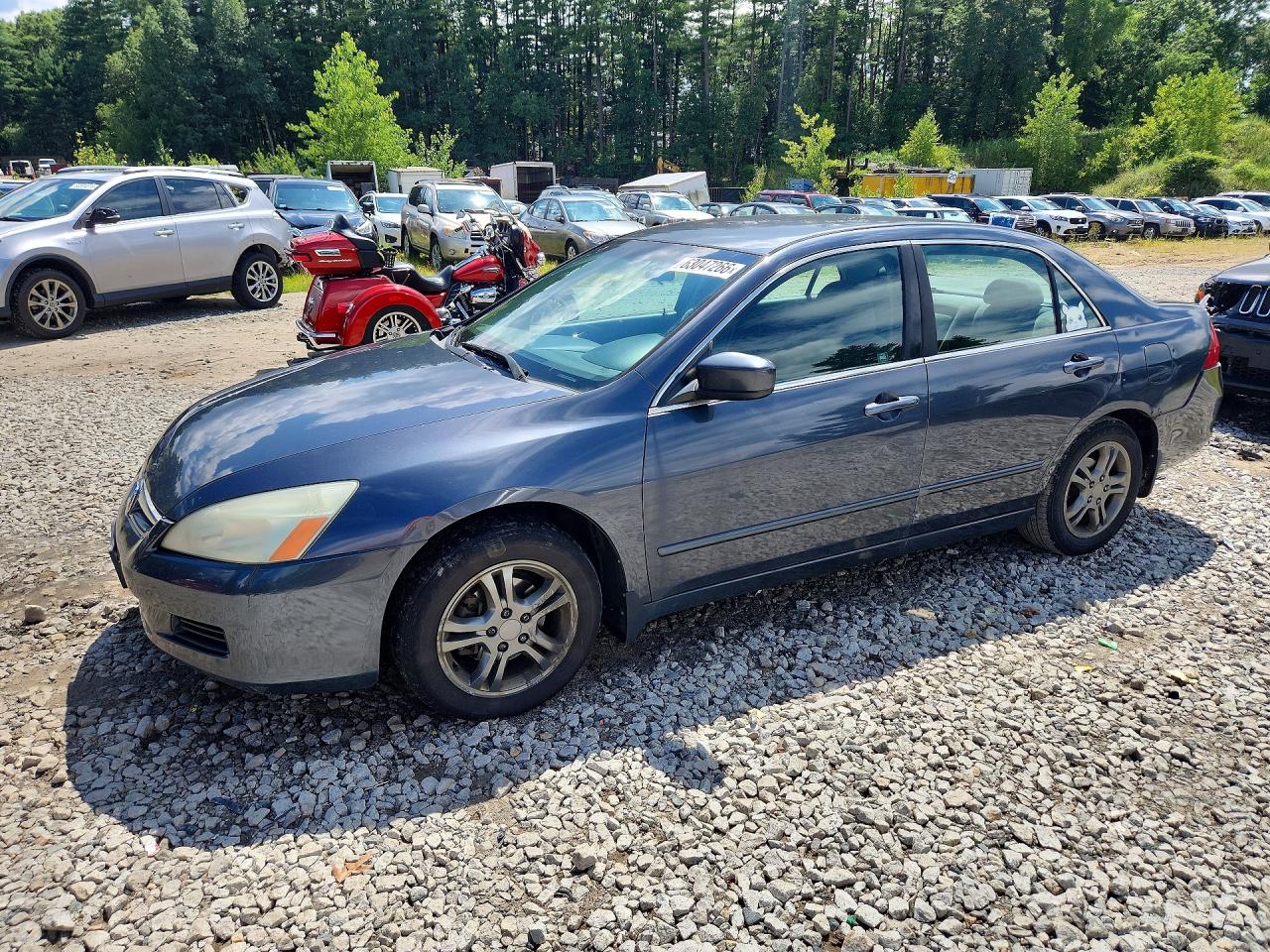 2007 Honda Accord Se Gray vin: 1HGCM56347A220246