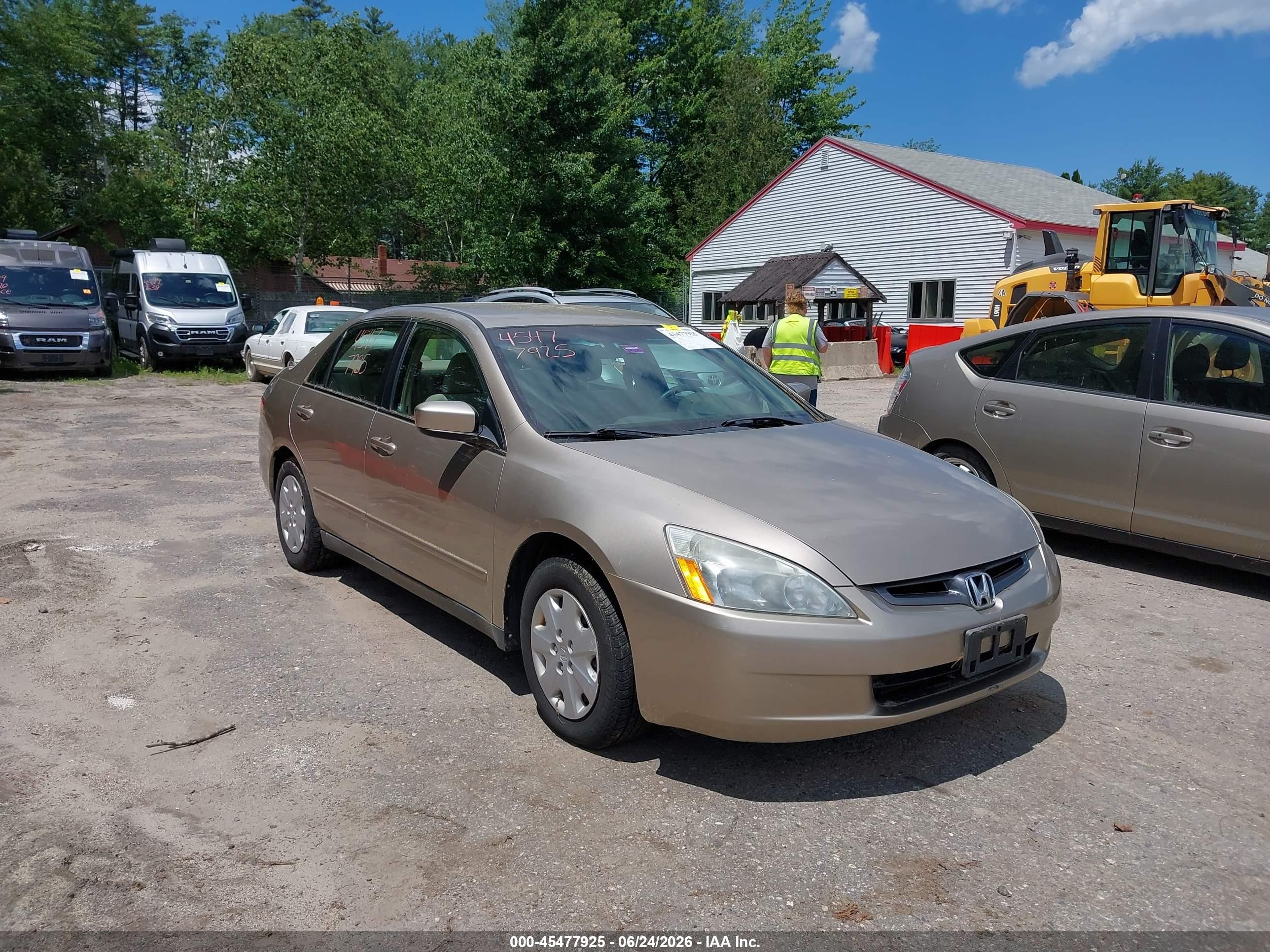 2003 Honda Accord Sdn Lx Gold vin: 1HGCM56353A007980