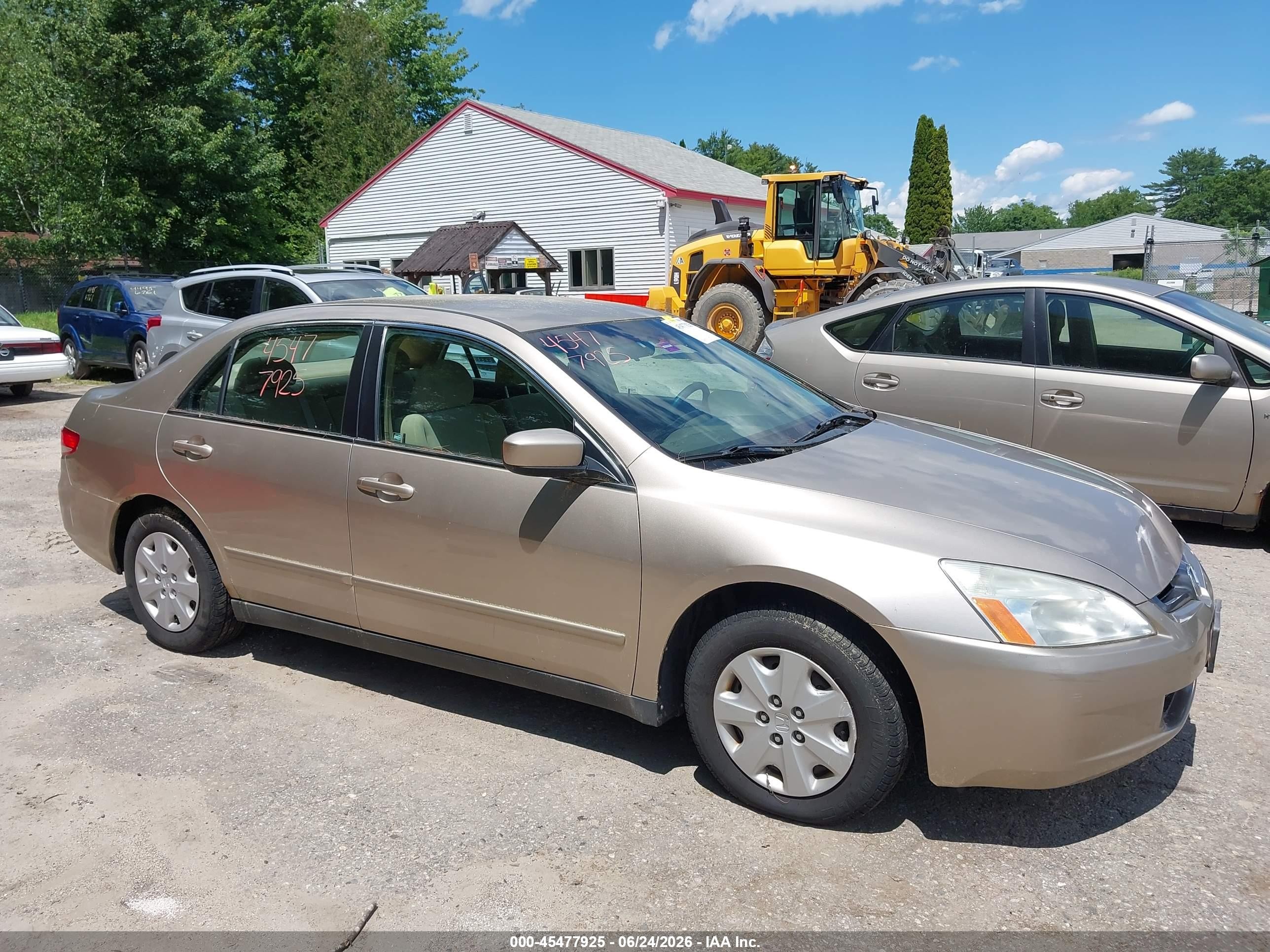 2003 Honda Accord Sdn Lx Gold vin: 1HGCM56353A007980